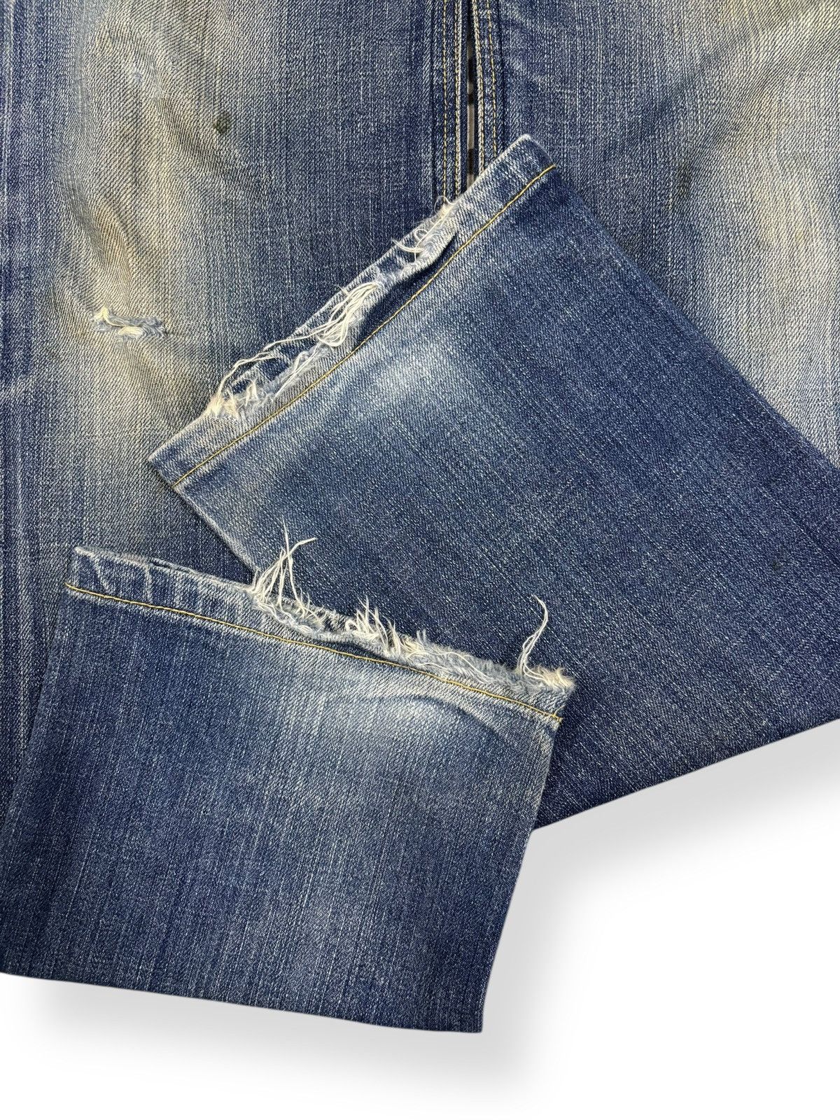 Global Work Japanese Brand Global Work Mud Wash Distressed Grunge Jeans Size US 33 - 9 Thumbnail