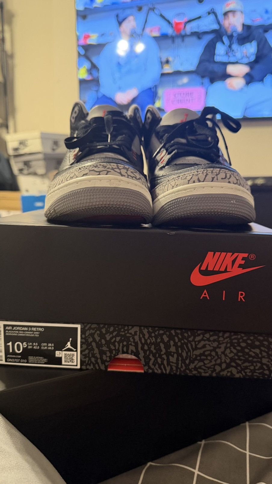 Jordan Brand Jordan 3 black cement Size US 11.5 / EU 44-45 - 7 Thumbnail