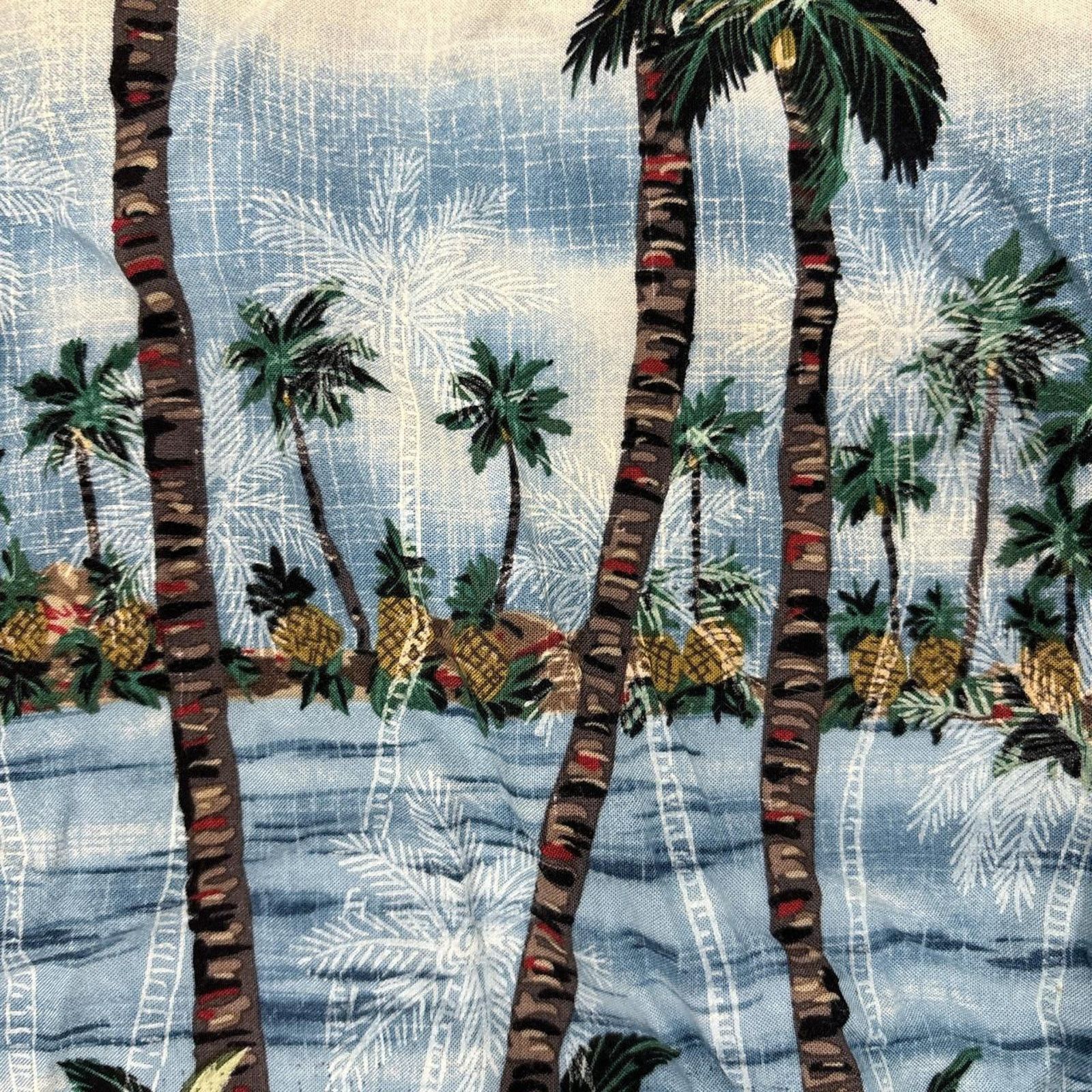 Batik Bay Palm tree button up shirt Size US XL / EU 56 / 4 - 3 Thumbnail