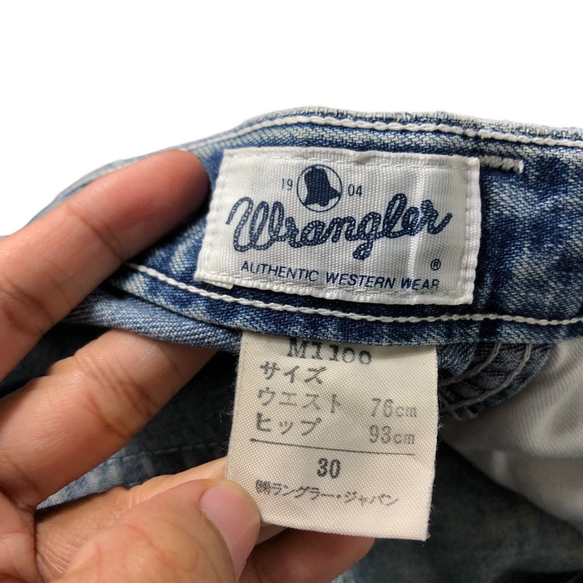Vintage × Wrangler 📌Vintage Denim Jeans Wrangler Authentic Western Wear Size US 30 / EU 46 - 21 Thumbnail
