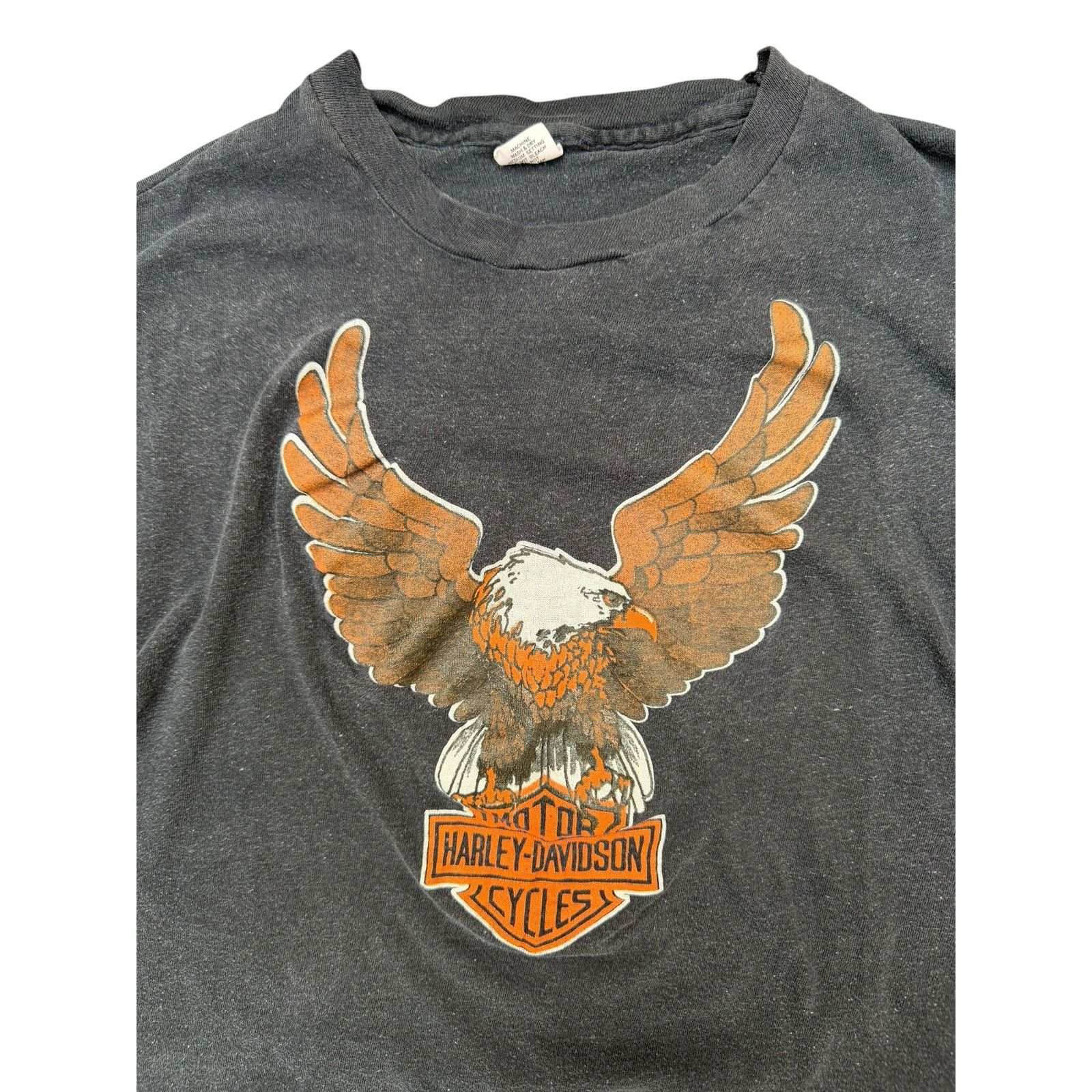 Harley Davidson 1970's Harley Davidson Eagle Logo Classic T-Shirt Size US L / EU 52-54 / 3 - 5 Thumbnail