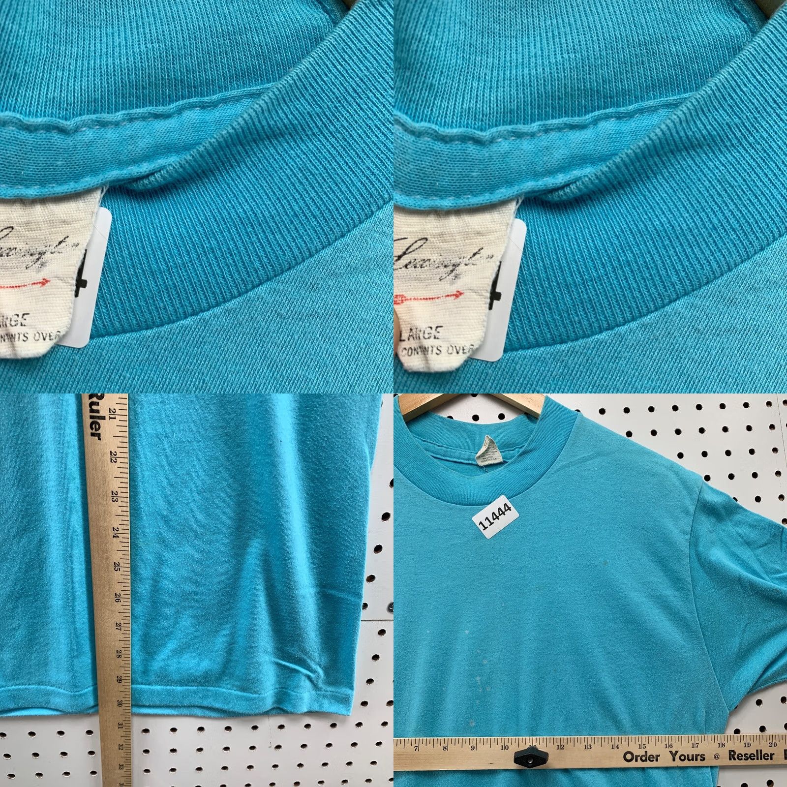 Vintage VINTAGE Sky Blue Shirt Mens M 80s USA Lexington Single Stitch T-Shirt Varsity Cotton Polyester Blue 18x30.5 Men Size US M / EU 48-50 / 2 - 8 Thumbnail