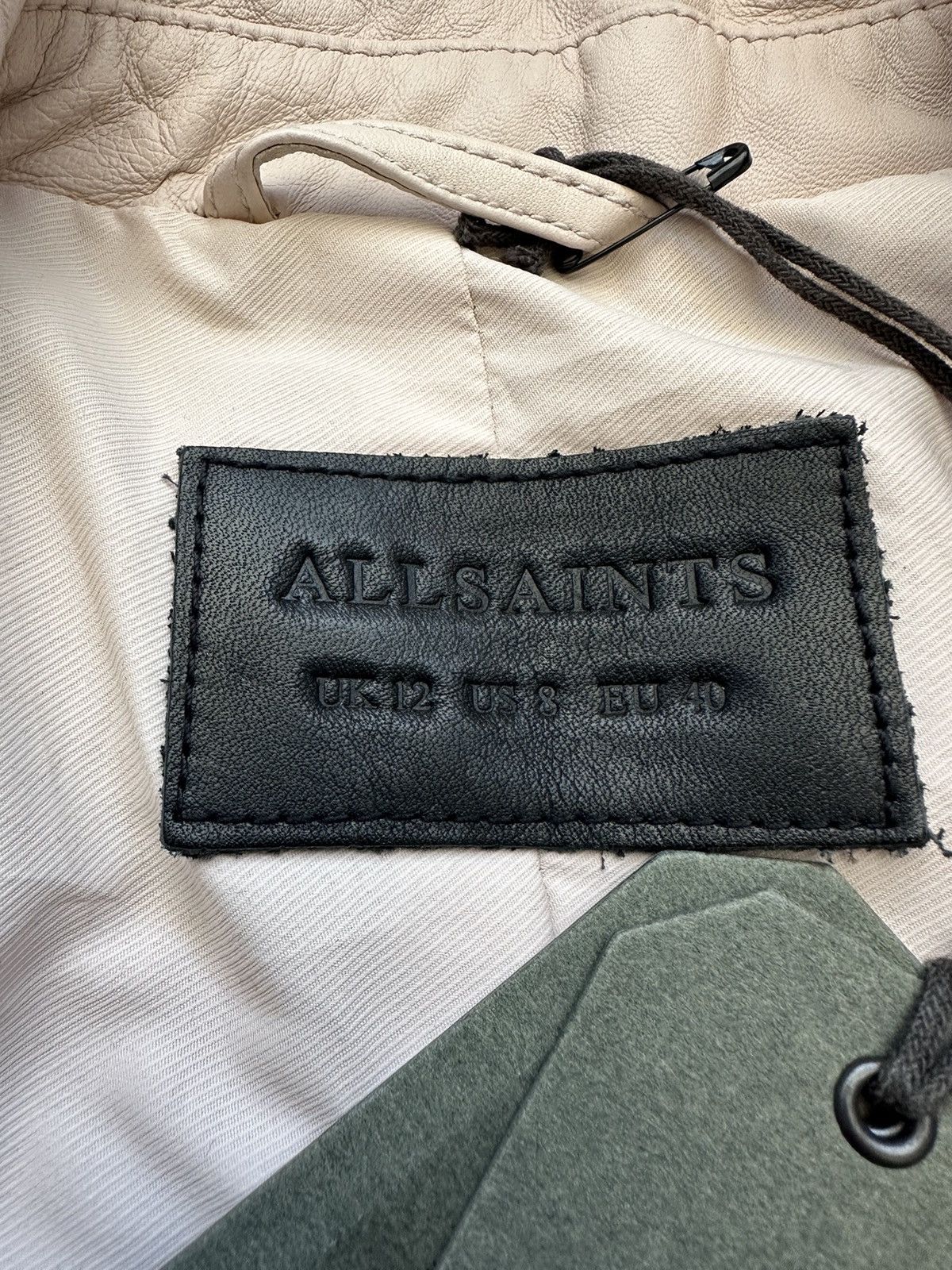 Allsaints All Saints Vela Biker Leather Asymmetrical Jacket Size XL / US 12-14 / IT 48-50 - 10 Thumbnail