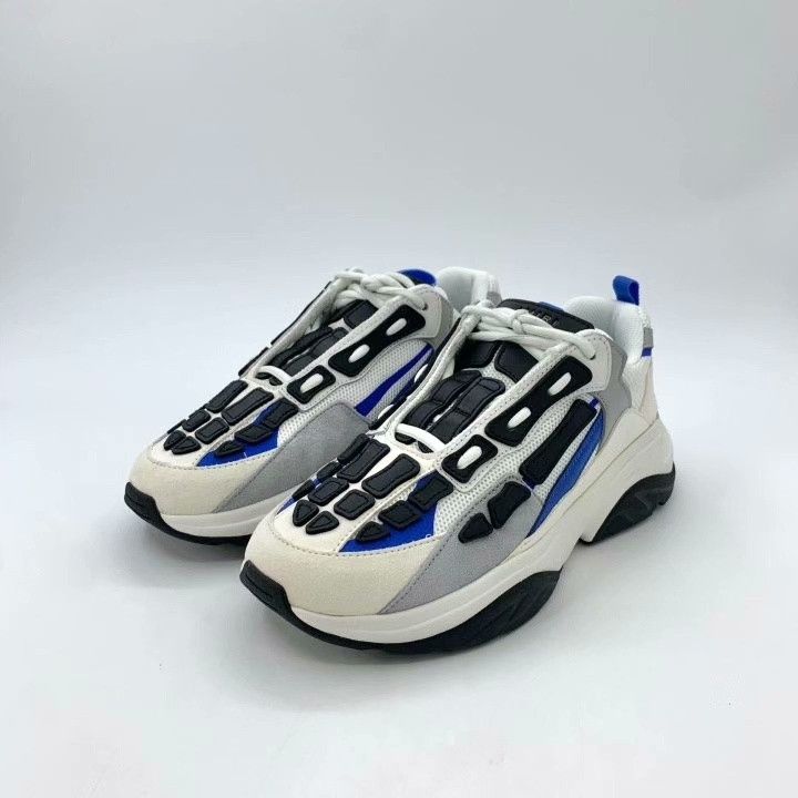 Amiri Amiri Color-Blocked Round-Toe Platform Sneakers Size US 9 / EU 42 - 1 Thumbnail