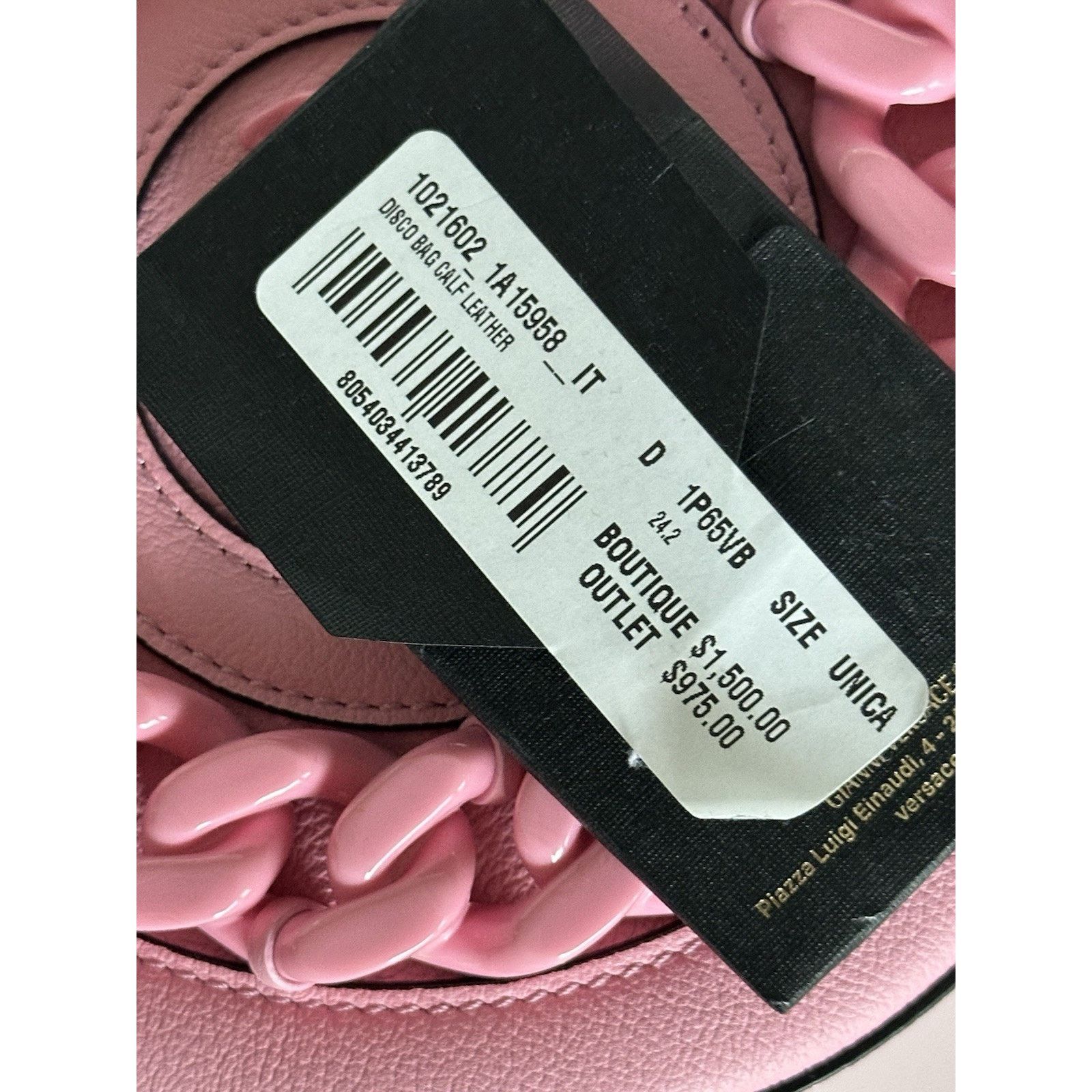 Versace Versace Medusa Calf Leather Round Pink Crossbody Bag 1021602 Size ONE SIZE - 12 Thumbnail