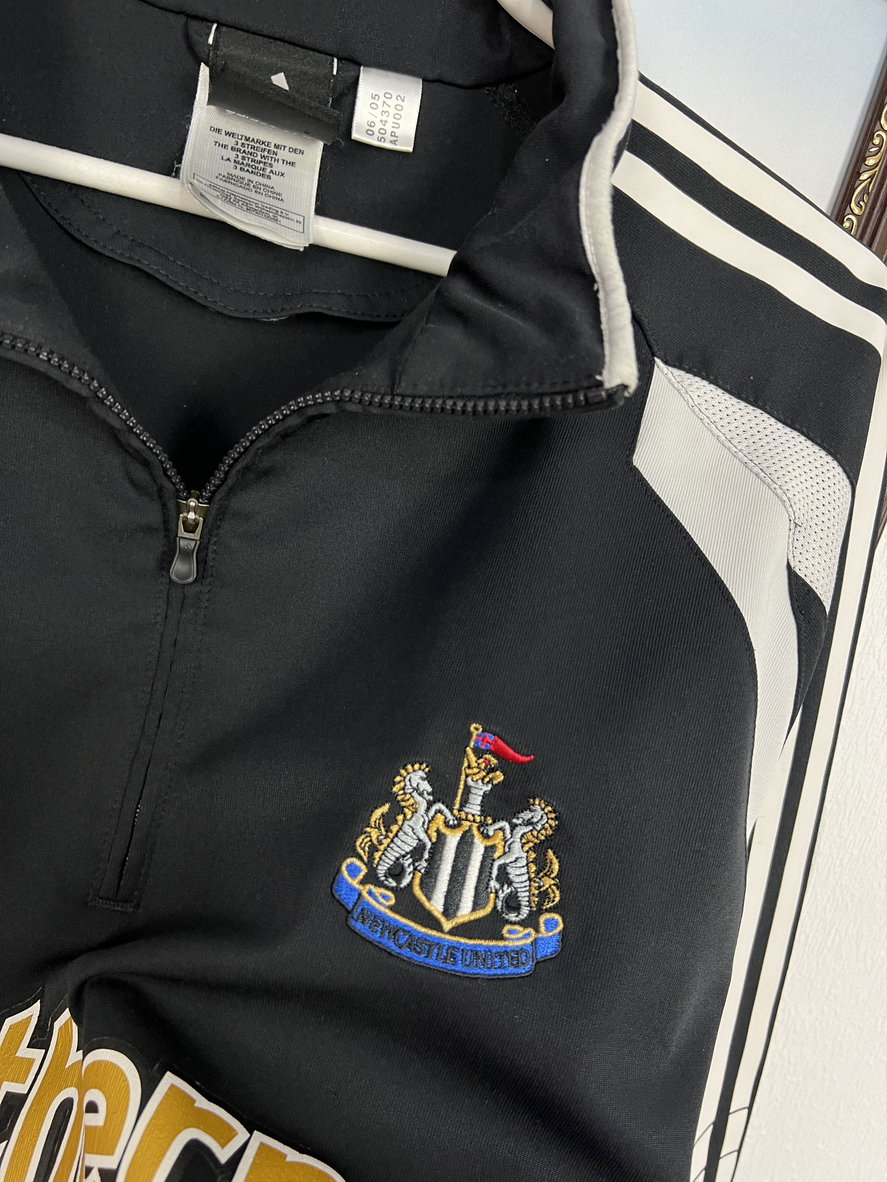 Vintage Adidas Newcastle United Football Train Sweatshirt