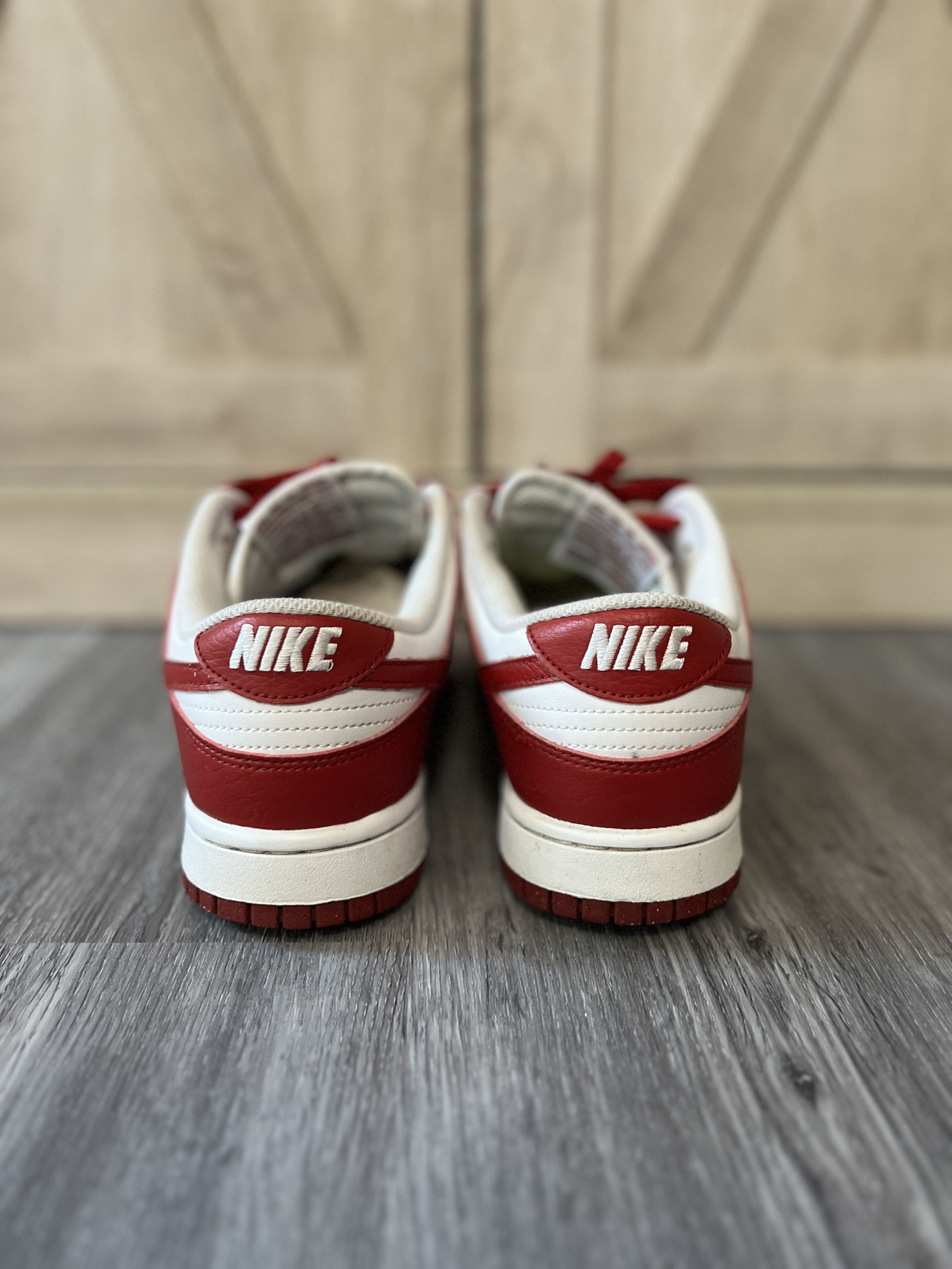 Nike Nike Dunk Low Next Nature White Gym Red (Women's) Size US 8.5 / IT 38.5 - 4 Thumbnail