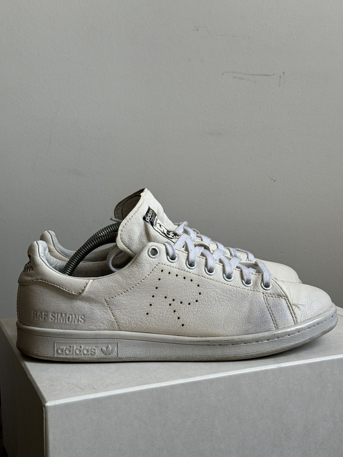 Adidas Raf Simons Raf Simons x Adidas Stan Smith Aged Tumbled Leather 9 Grailed