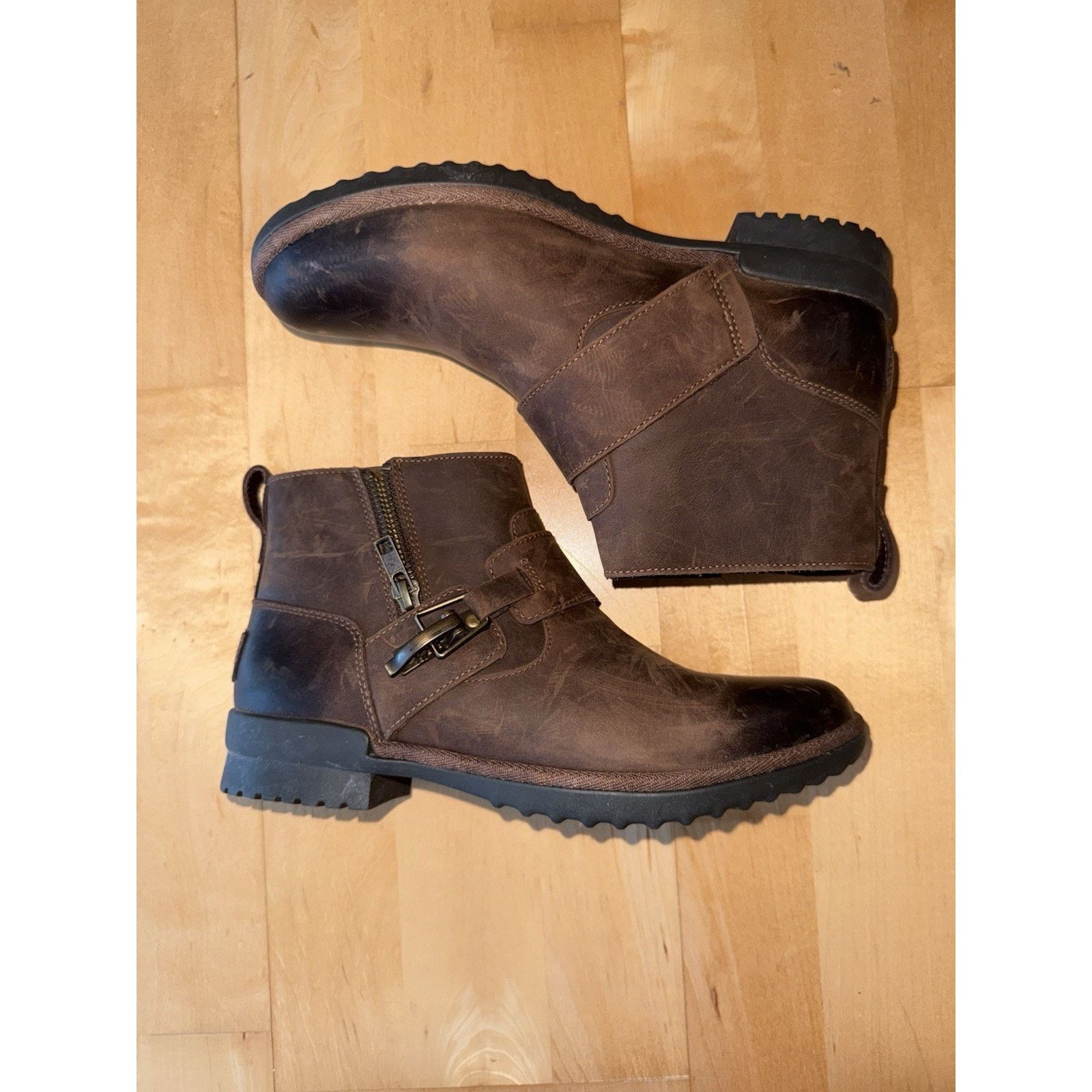 Ugg UGG CHEYNE WATERPROOF BOOTS LEATHER COCONUT SHELL Brown 7 Size US 7 / IT 37 - 2 Thumbnail