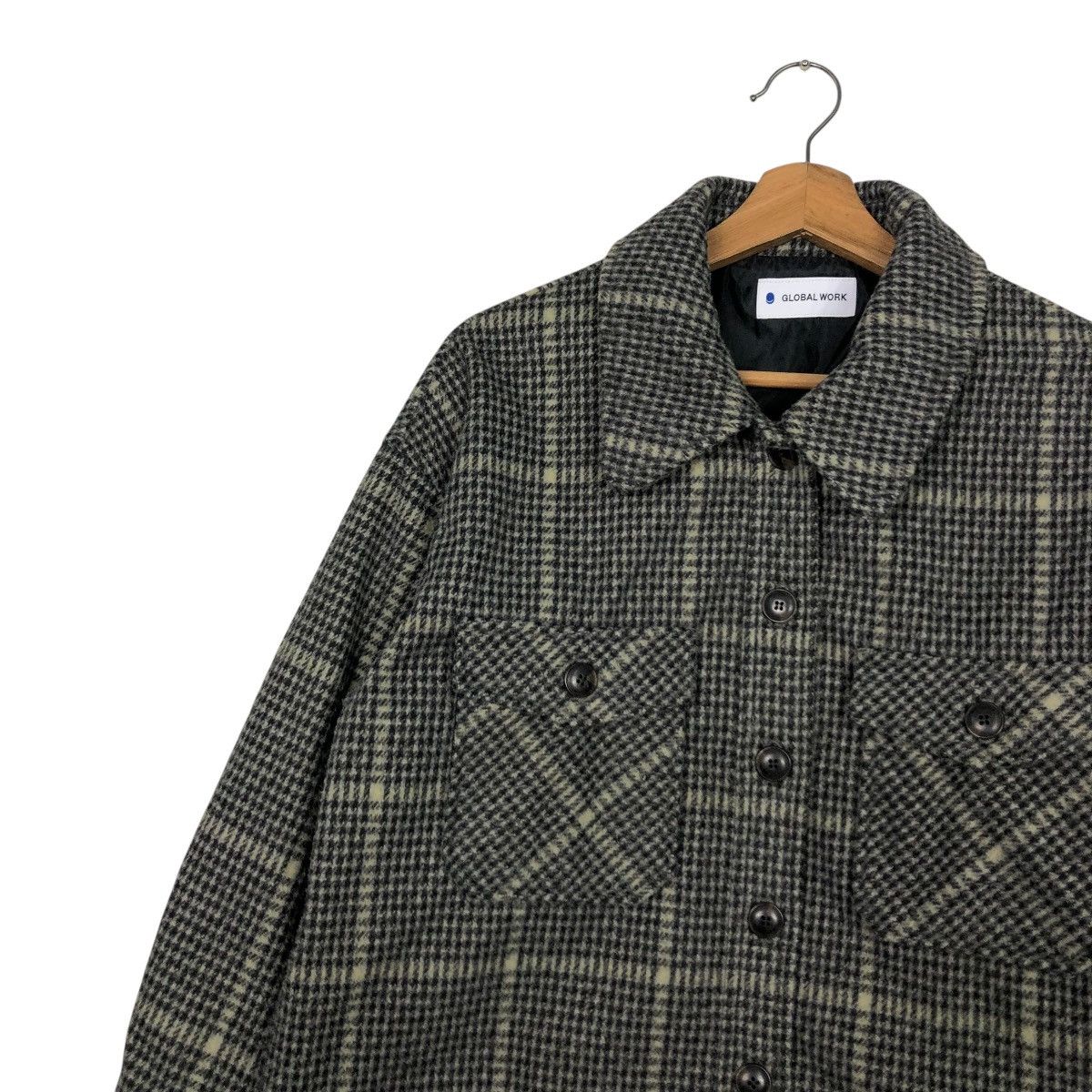 Japanese Brand 🔥VINTAGE WOOL FLANNEL JACKET GLOBAL WORK TARTAN ISSEY MIYAKE Size US M / EU 48-50 / 2 - 9 Thumbnail