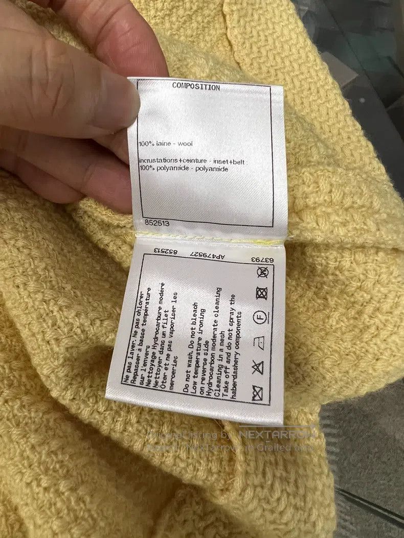 Chanel Chanel Yellow tie skirt Size 42" / US 20 - 6 Thumbnail