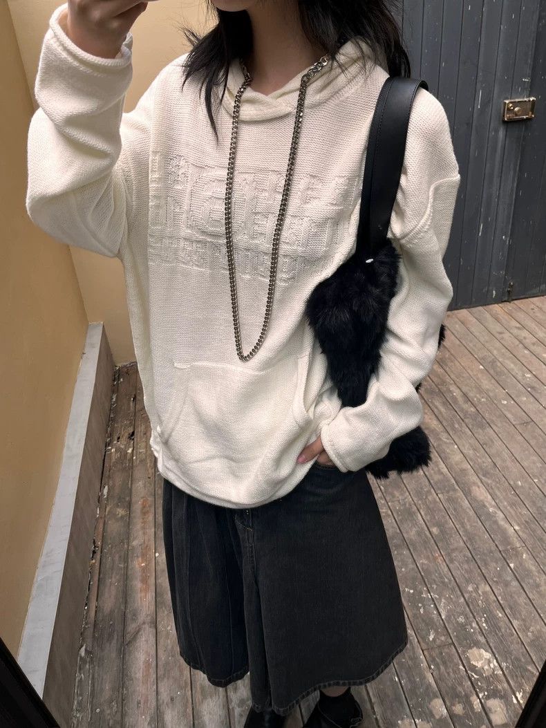 Maison Margiela Maison Margiela Pure cotton embossed knitted hoodie Size M / US 6-8 / IT 42-44 - 2 Thumbnail