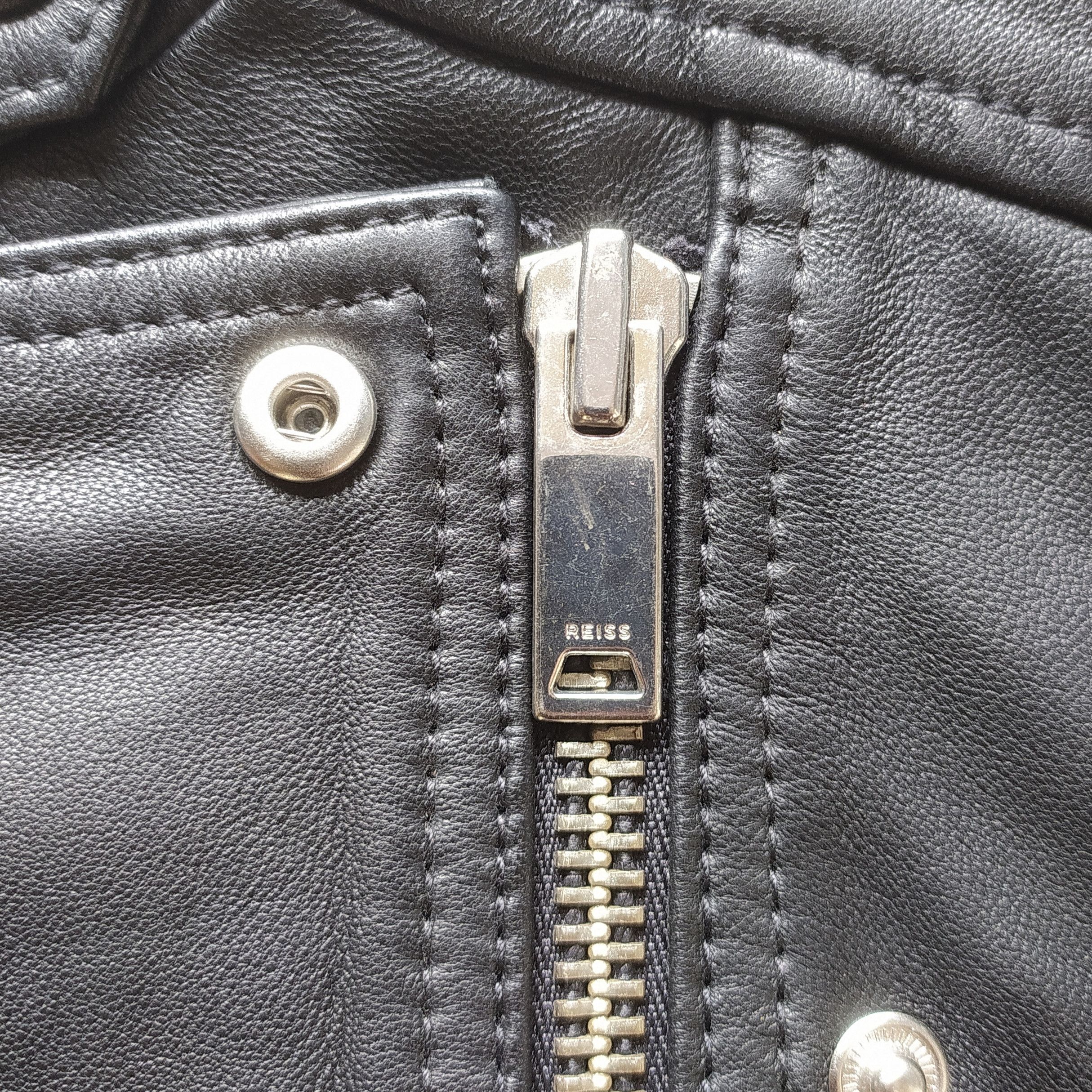 Reiss REISS Women's Tallis Leather Jacket UK14/US10 IFD-0720 Size L / US 10 / IT 46 - 9 Thumbnail