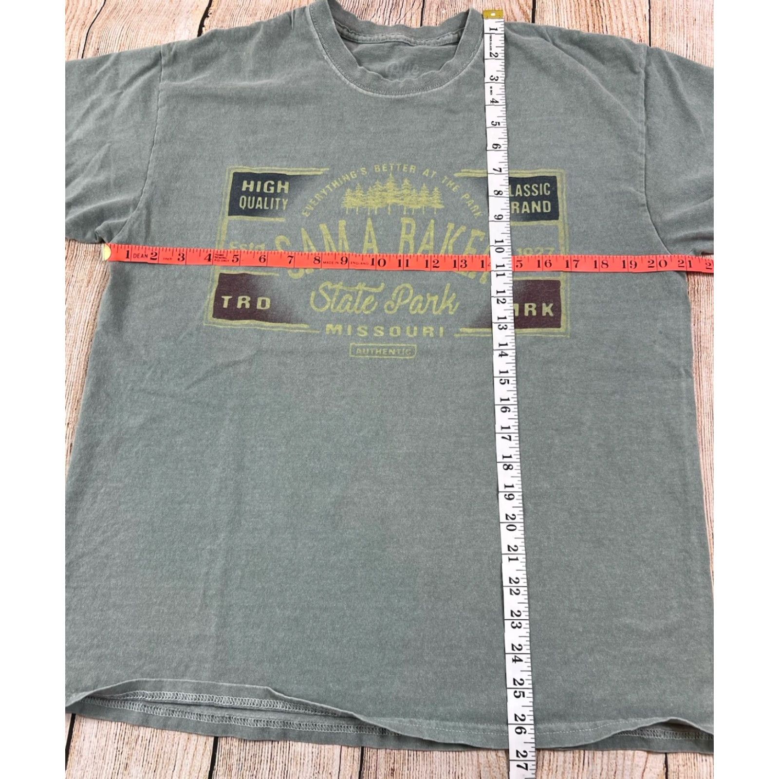 Vintage Blue 84 Sam A Baker Missouri State Park T Shirt Green L Men Short Sleeve Regular Size Large Size US L / EU 52-54 / 3 - 4 Thumbnail