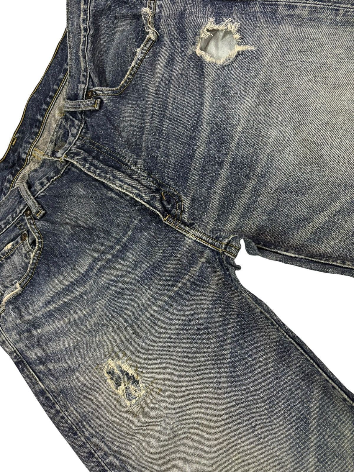 Levi's Vtg 90s Levis 507 Distressed Jeans Size US 32 / EU 48 - 4 Thumbnail