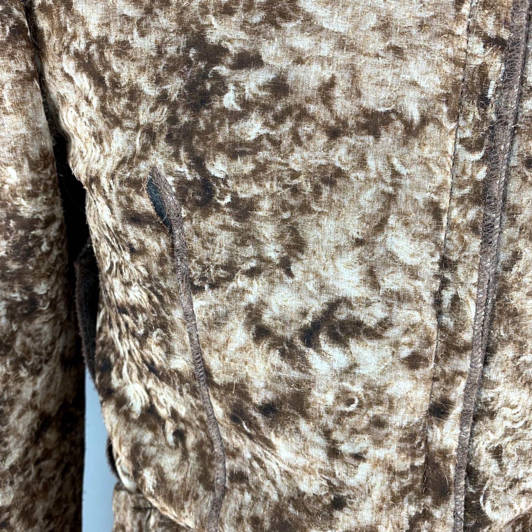 Dolce & Gabbana DOLCE & GABBANA Dress M Size Brown Beige Wool Marbled Long Sleeve Size M / US 6-8 / IT 42-44 - 4 Thumbnail