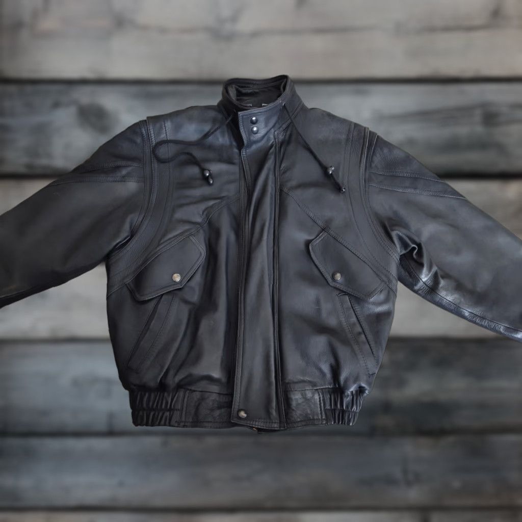Vintage Vintage Handmade Leather Jacket Mexico Genuine XXXXXXXXXXXXXXXXX Size US M / EU 48-50 / 2 - 1 Thumbnail