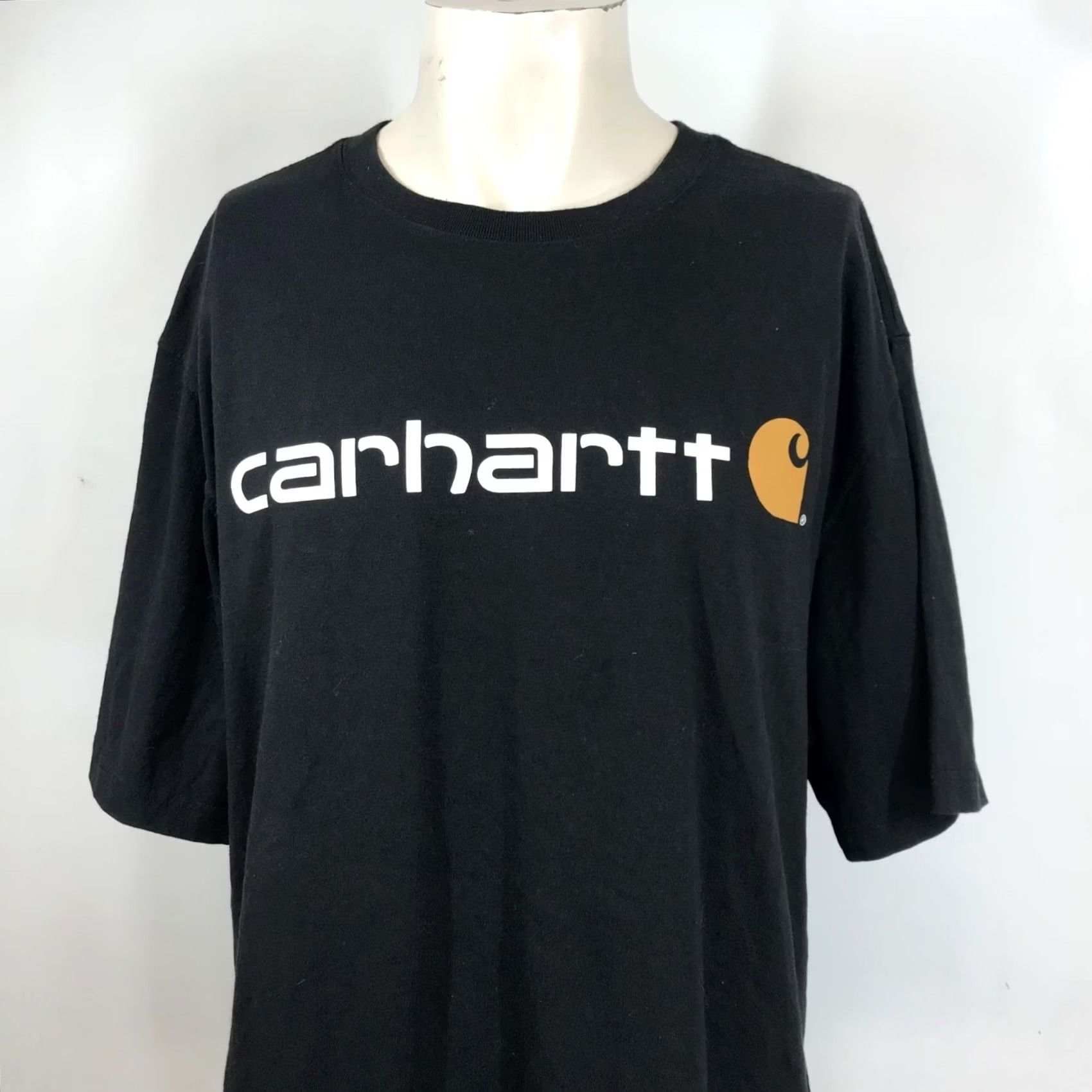 Carhartt CARHARTT Mens XL Black Short Sleeve Crew Neck Cotton T-Shirt Size US XL / EU 56 / 4 - 2 Thumbnail