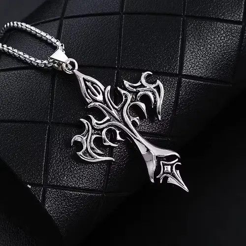 Other Flame Cross Pendant Necklace Size ONE SIZE - 3 Thumbnail