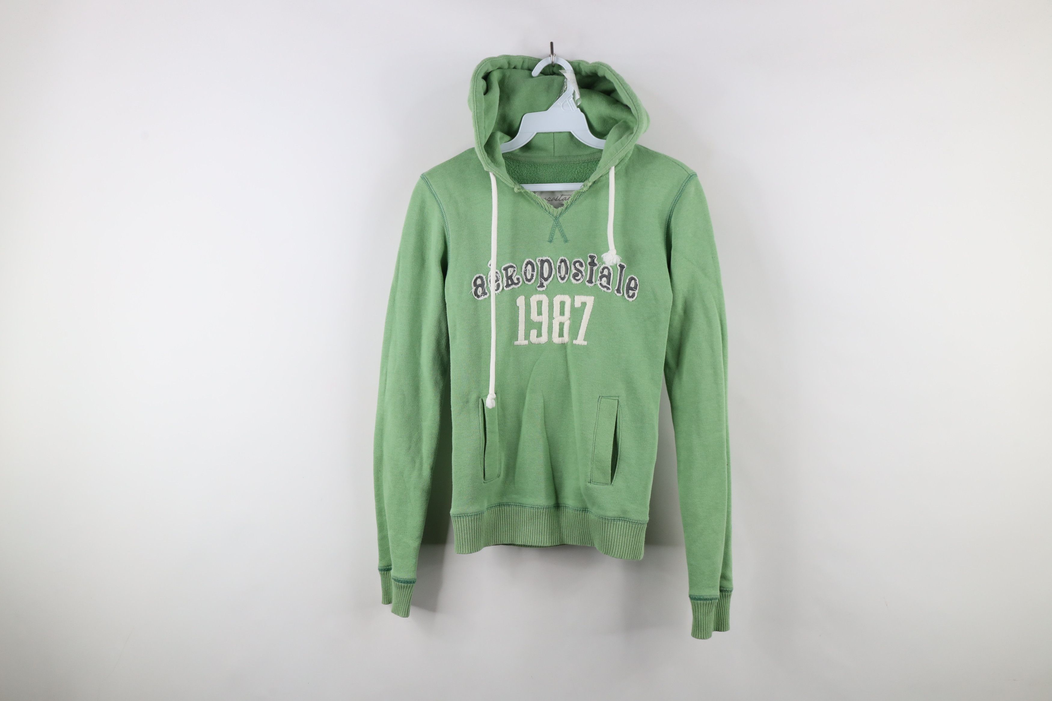 Aeropostale × Vintage Vintage 90s Y2K Aeropostale Spell Babydoll Hoodie Sweatshirt Size XS / US 0-2 / IT 36-38 - 1 Thumbnail