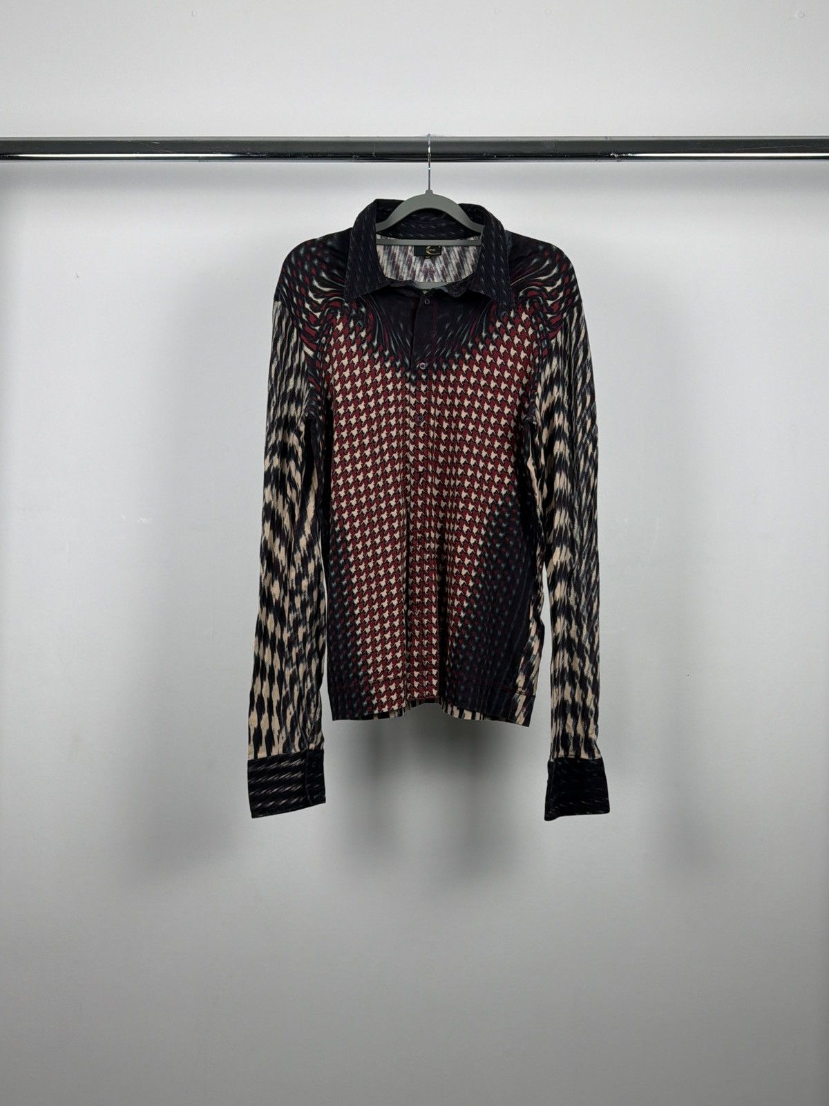 Roberto Cavalli S/S2001 Psychedelic Pixel Vision Shirt