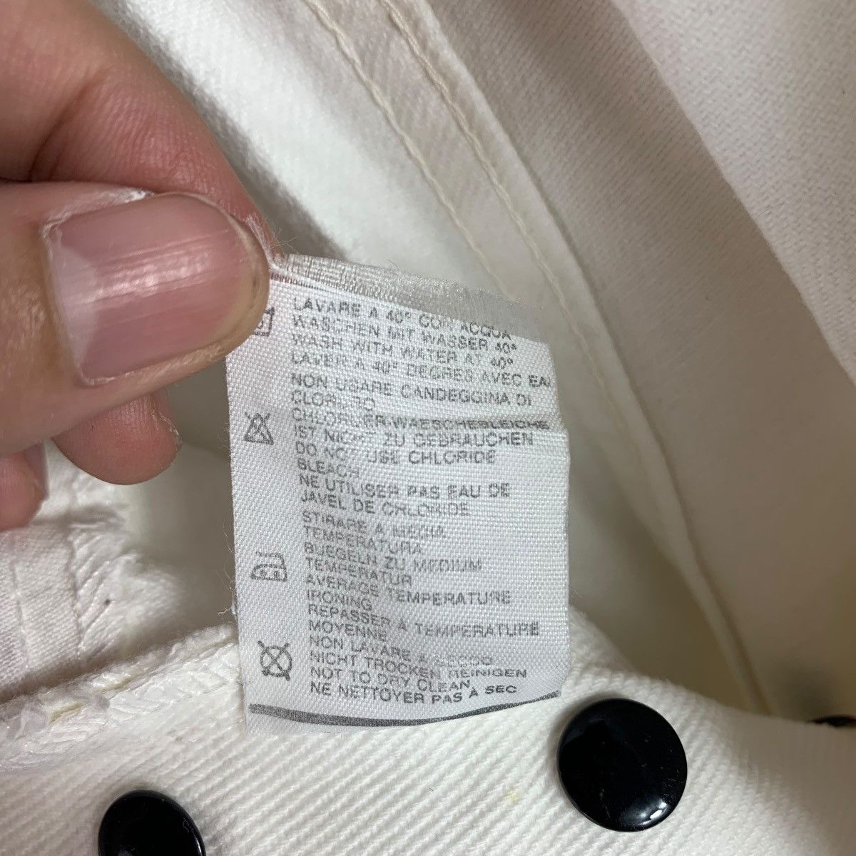 Stone Island × Vintage Vintage STONE ISLAND patches white jeans Size 27" / US 4 / IT 40 - 22 Thumbnail