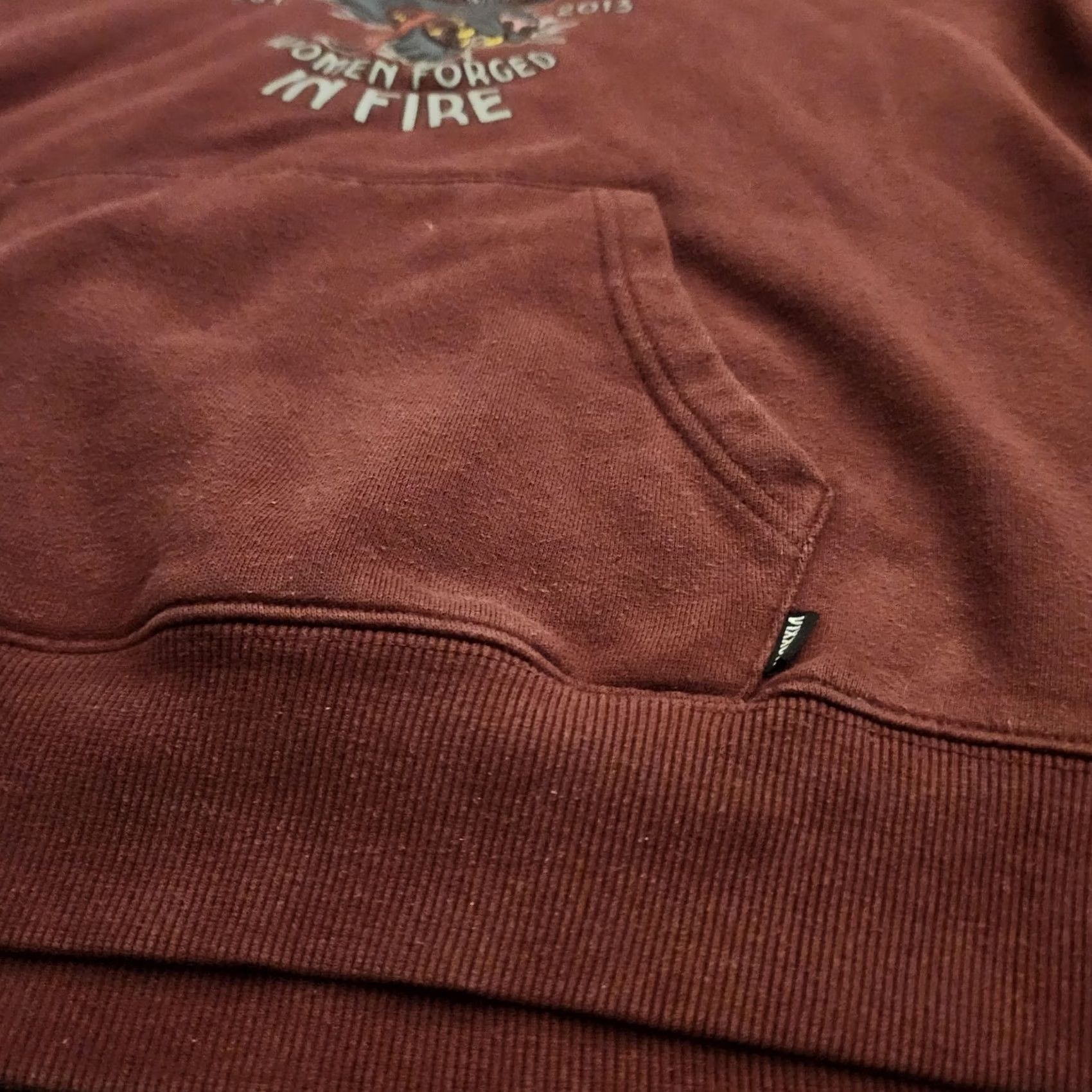 Vintage Vixxon Women Hoodie Pullover Long Sleeve Regular Fit Burgundy Motorcycle Outdoor Winter Spring Fall Womens S Size S / US 4 / IT 40 - 7 Thumbnail