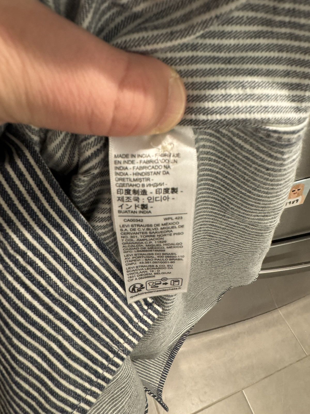 Levi's Levi’s Hickory Stripe Button Down XXL Size US XXL / EU 58 / 5 - 5 Thumbnail