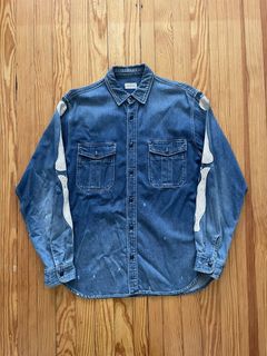 KAPITAL KOUNTRY 8OZ DENIM GREAT KOUNTRY BASEBALL SHIRT PRO