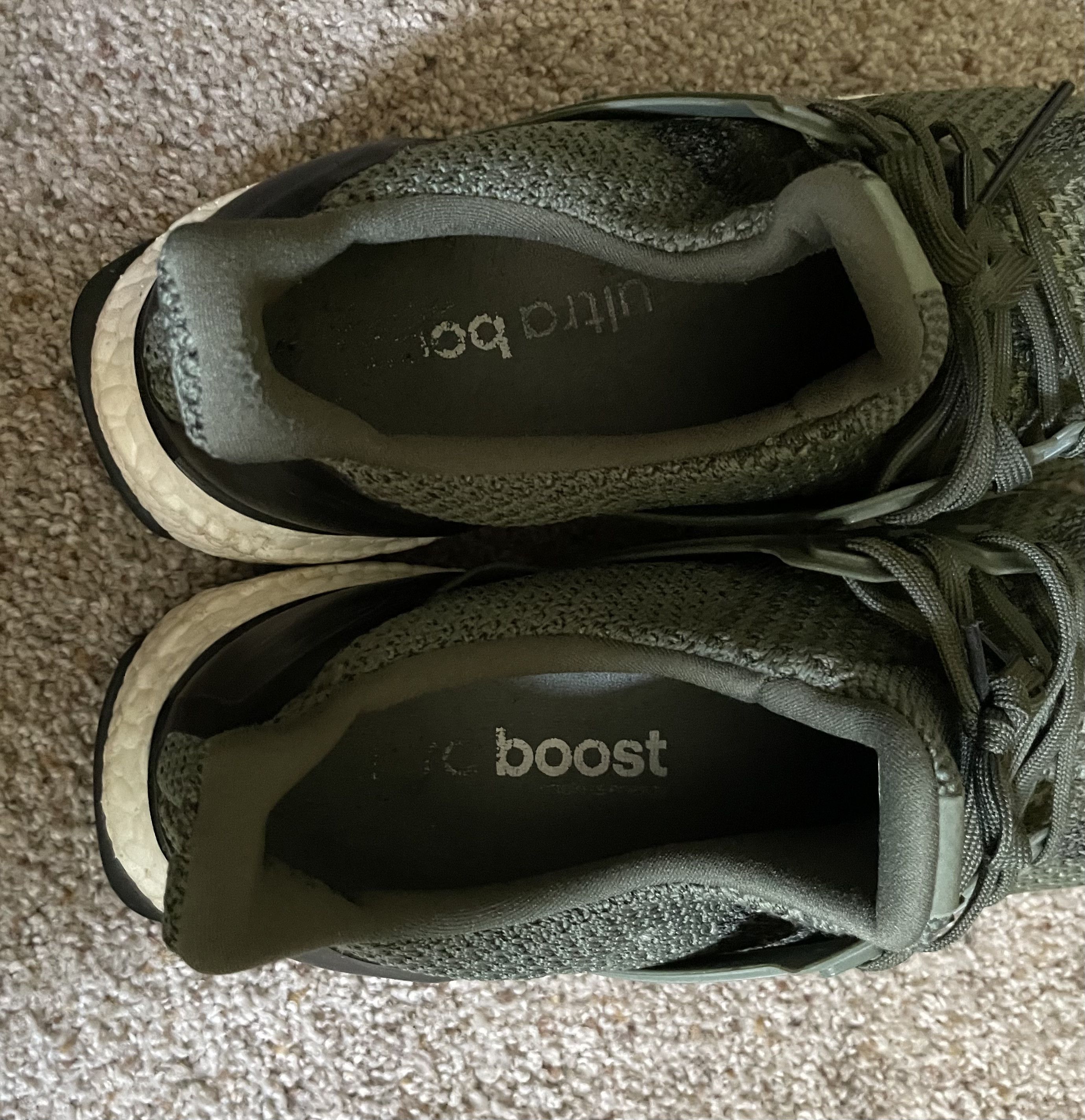 Adidas Adidas Ultraboost 2.0 Merino Wool Olive Size US 10.5 / EU 43-44 - 6 Thumbnail