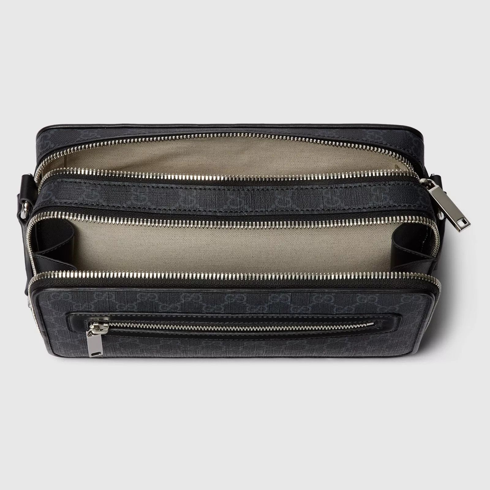 Gucci GUCCI Medium GG Black Canvas Crossbody New Authentic Size ONE SIZE - 5 Thumbnail