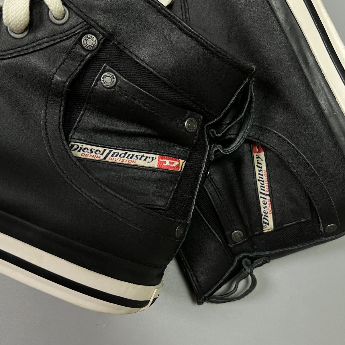 Diesel Diesel Avant Garde Leather Shoes y2k high trainers vintage Size US 12 / EU 45 - 15 Thumbnail