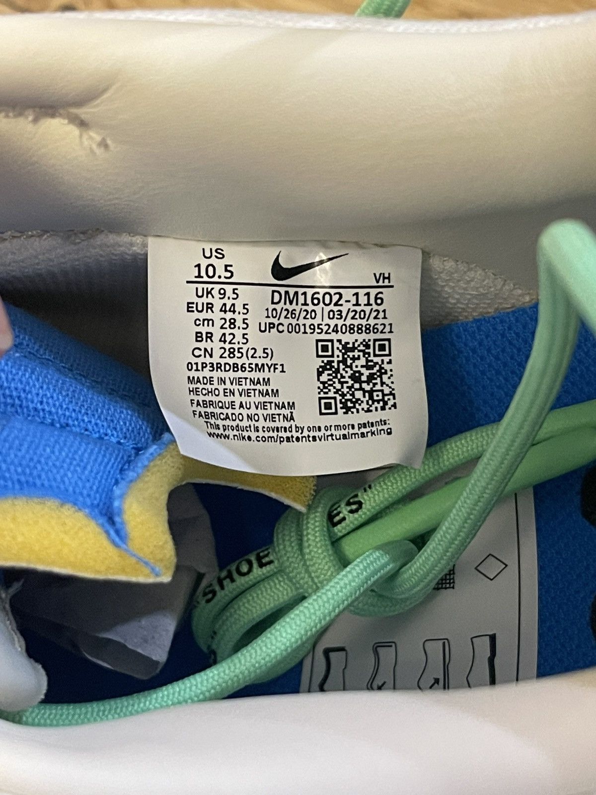 Nike × Off-White Off-White Nike Dunk low 26/50 size 10.5 Size US 10.5 / EU 43-44 - 6 Thumbnail