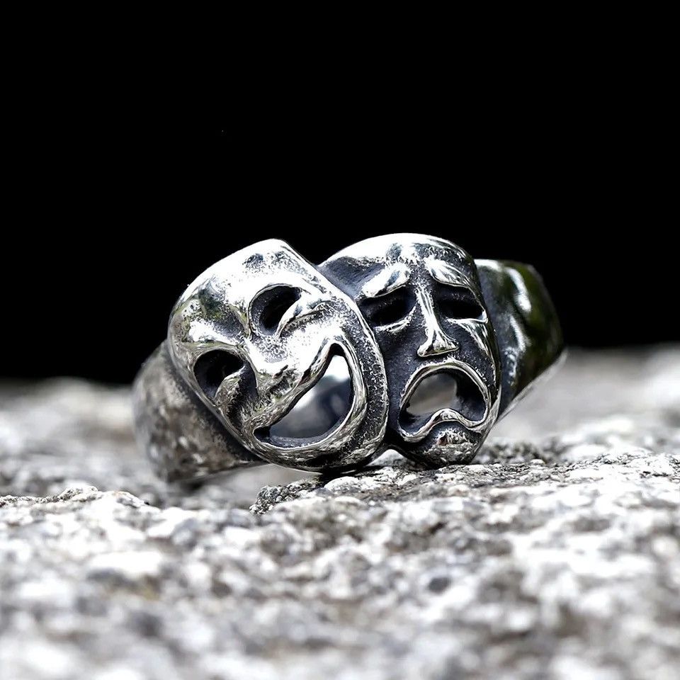 Other Stainless Steel Cry and Smile Ring Size ONE SIZE - 1 Thumbnail