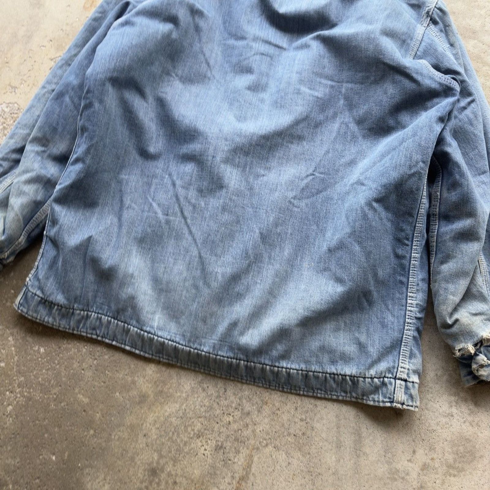 Vintage Thrashed Faded Distressed Sears Chore Coat ERD Grunge RRL Size US XL / EU 56 / 4 - 21 Thumbnail