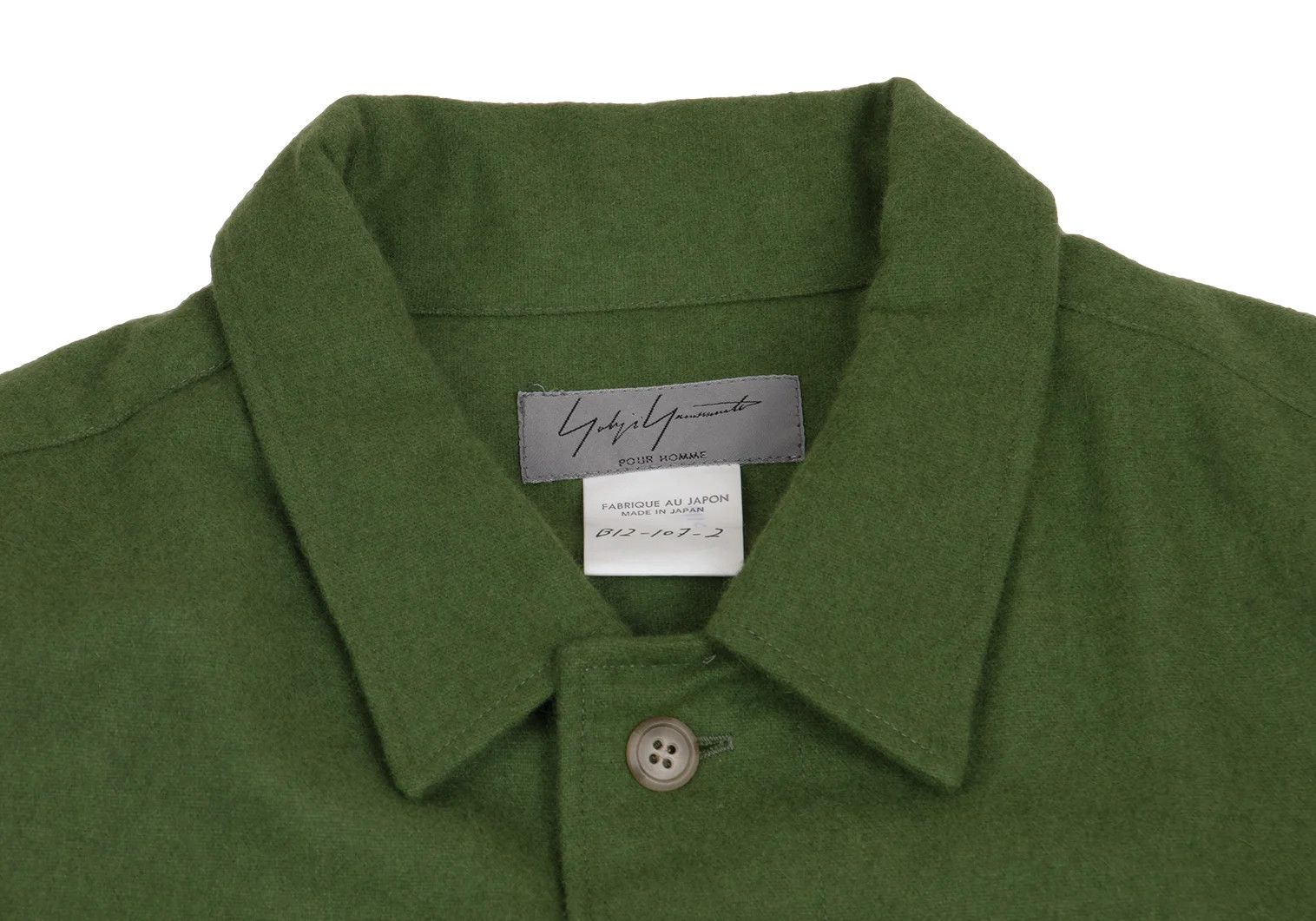 Yohji Yamamoto Yohji Yamamoto Flannel Shirt Green Size L Size US L / EU 52-54 / 3 - 3 Thumbnail