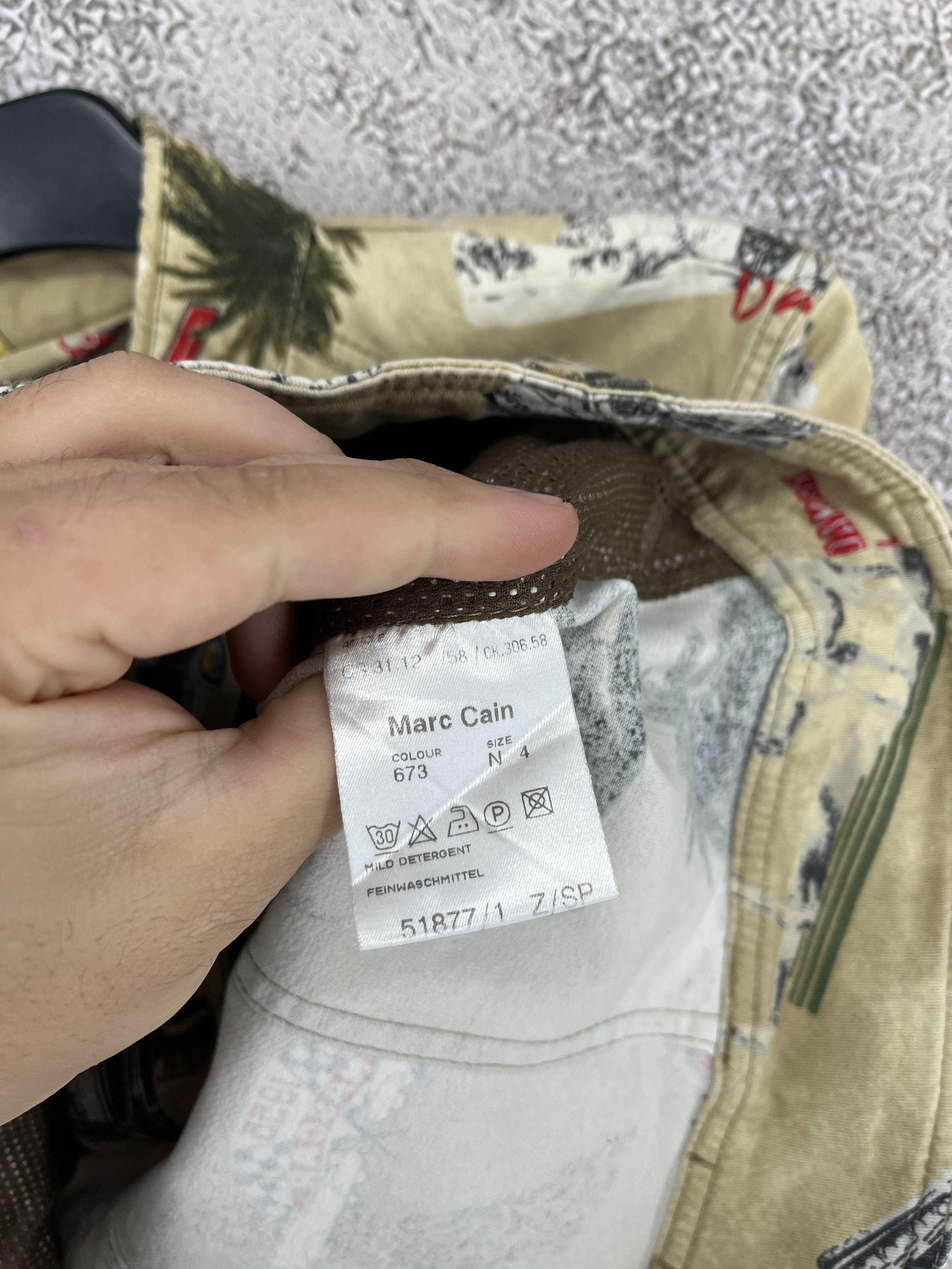 Other MARC CAIN Biker Moto Jacket Racing Print Stretch Cotton Size M / US 6-8 / IT 42-44 - 11 Thumbnail