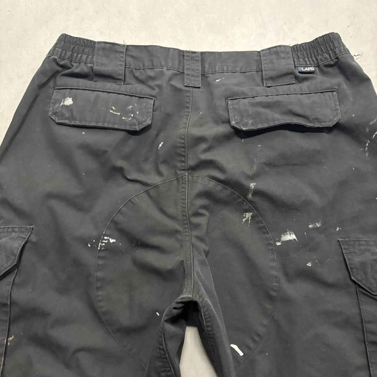 Vintage Crazy Vintage Y2K/2000s Baggy Paint Splatter LAPG Black Streetwear Style Cargo Pants! Size US 38 / EU 54 - 7 Thumbnail
