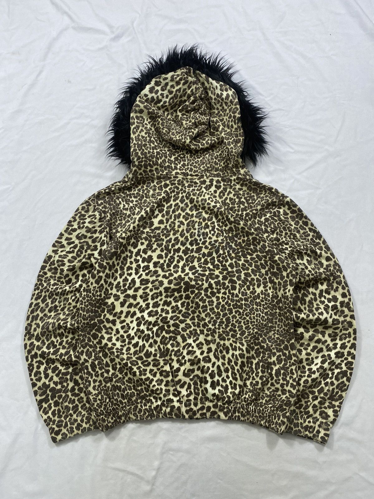 Bershka JAPANESE BSK FAUX ZIP FUR CLEOPARD HOODIE IFSIX LGB STYLE Size US M / EU 48-50 / 2 - 2 Thumbnail