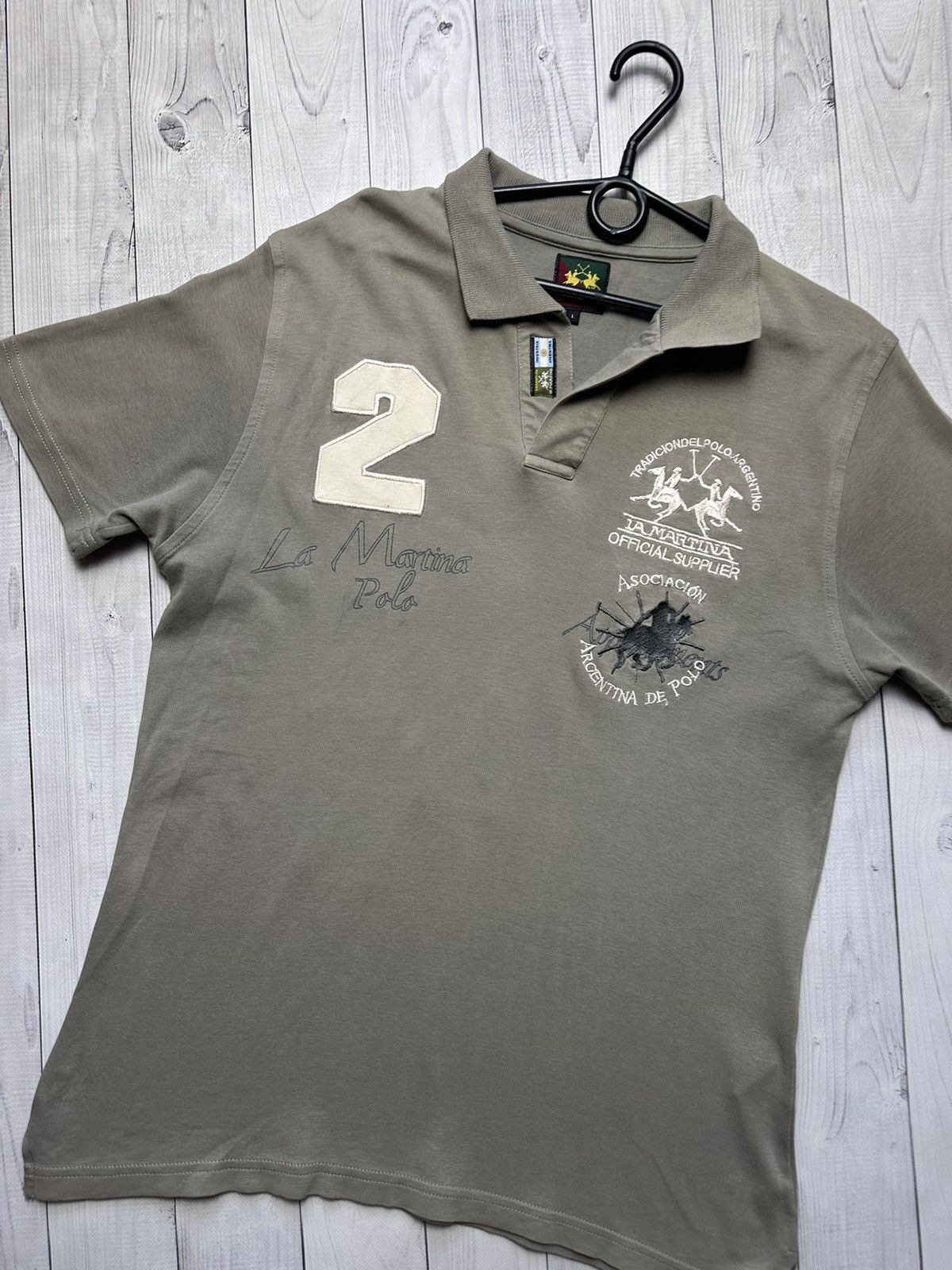 La Martina × Vintage Vintage Brown L A Martina polo brown rare size L logo Size US L / EU 52-54 / 3 - 2 Thumbnail