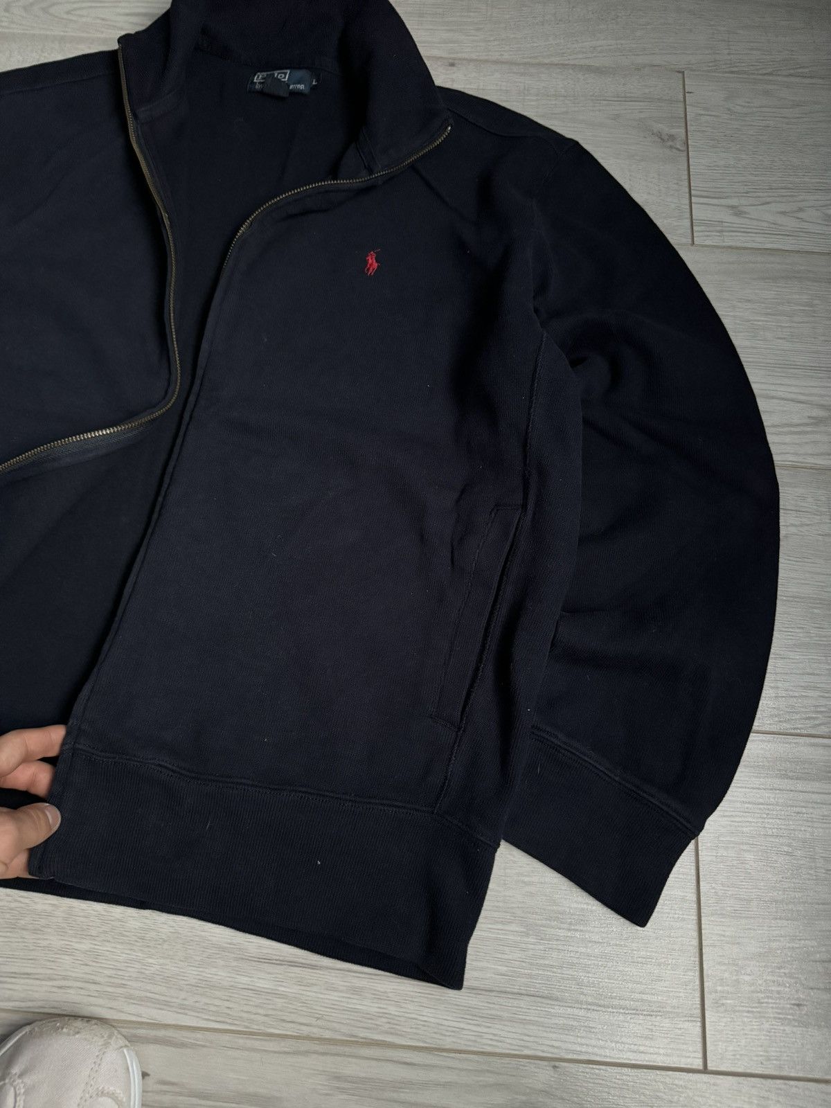 Polo Ralph Lauren × Vintage Vintage Polo Ralph Lauren zip up sweater shirt Size US L / EU 52-54 / 3 - 2 Thumbnail