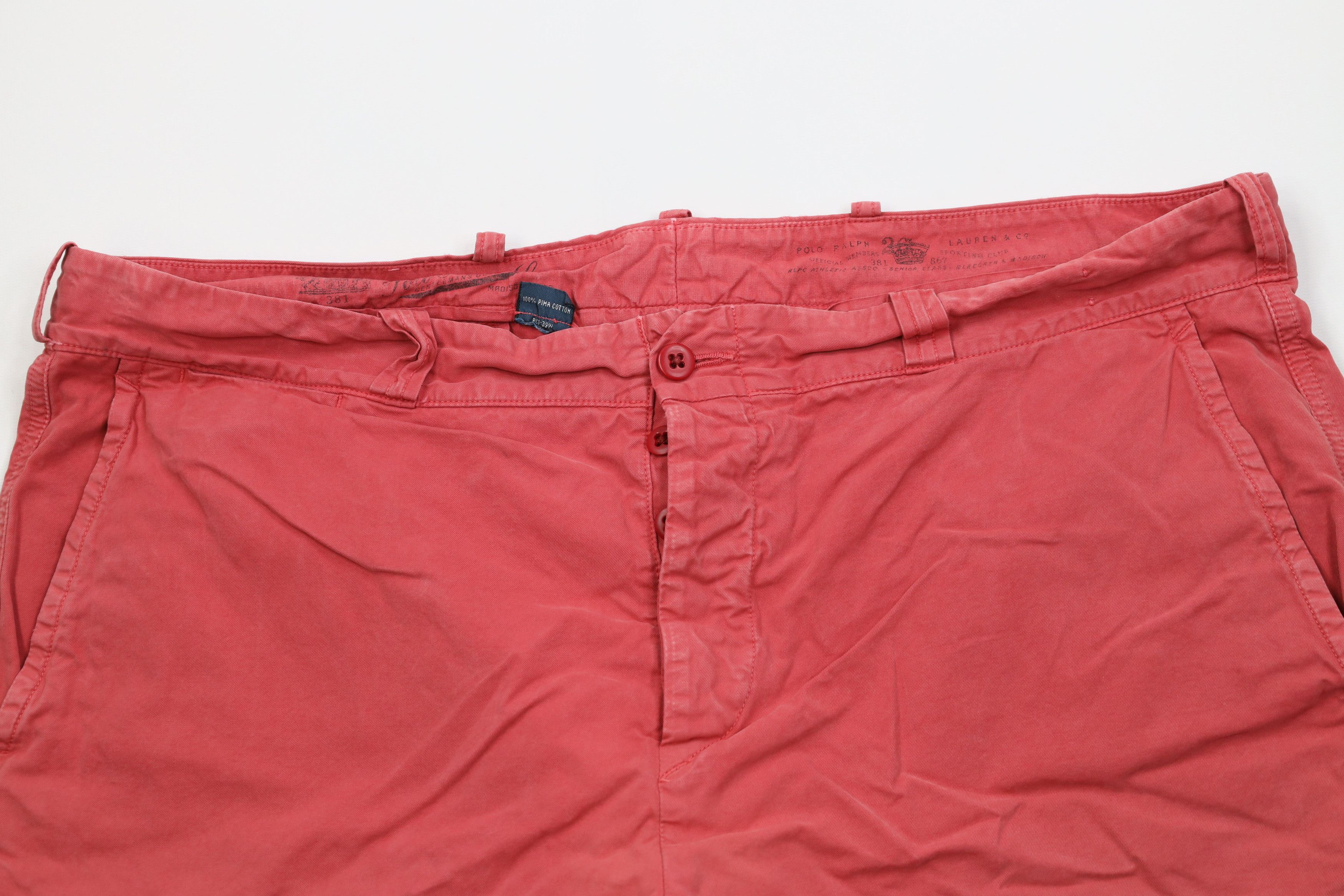 Ralph Lauren Vintage 90s Ralph Lauren Fly GI Surplus Crest Shorts Red Size US 38 / EU 54 - 2 Thumbnail