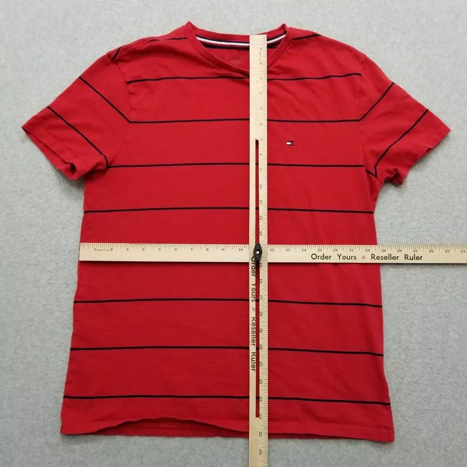 Tommy Hilfiger Tommy Hilfiger Mens Shirt Medium Red Striped Short Sleeve Size US M / EU 48-50 / 2 - 6 Thumbnail