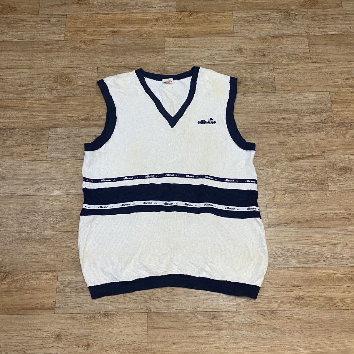 Ellesse 1990s Ellesse Vest Knitwear Size US L / EU 52-54 / 3 - 1 Thumbnail