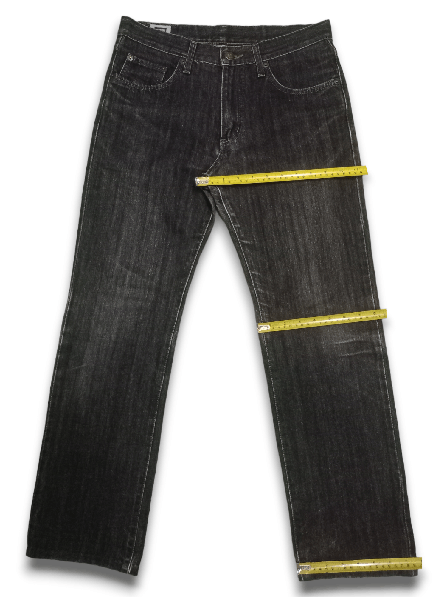 Edwin × Japanese Brand Vintage Japanese Edwin 402 Straight Leg Washed Black Jeans Size US 30 / EU 46 - 12 Thumbnail
