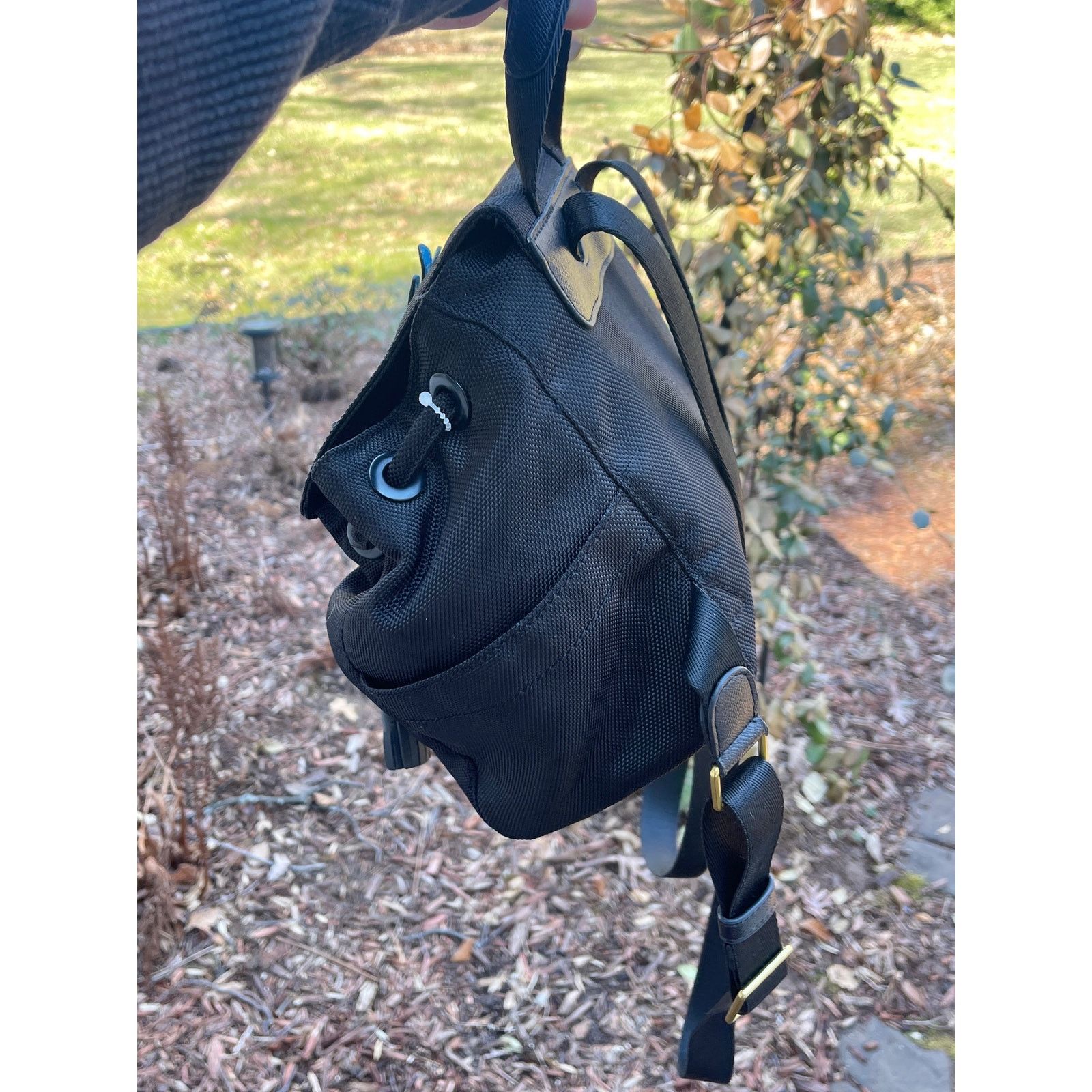 Tory Burch RARE Tory Burch Nylon Flower Child Appliqué Backpack – 2015 Size ONE SIZE - 4 Thumbnail