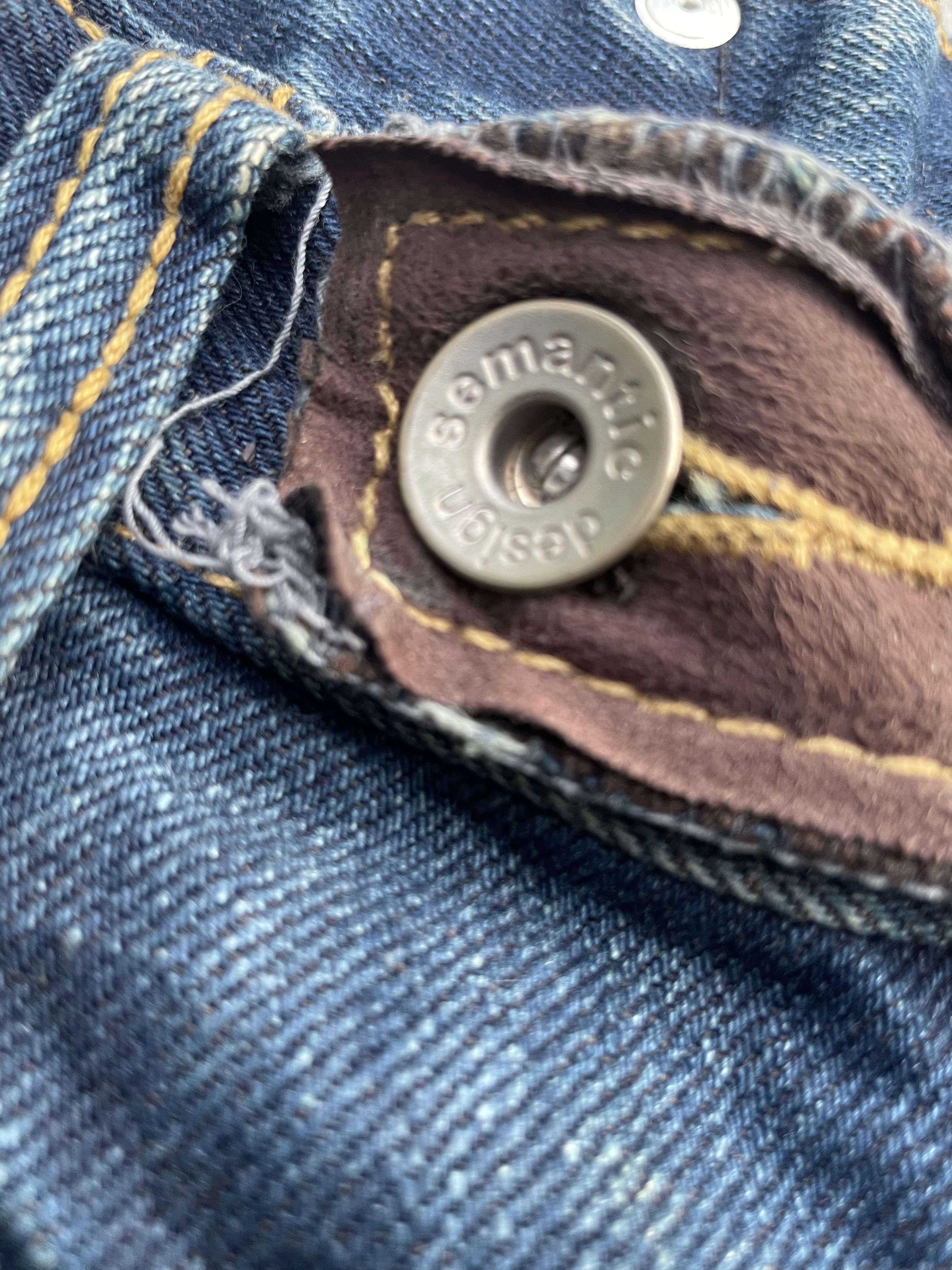 Japanese Brand Semantic Design Flare Custom Denim Size US 32 / EU 48 - 13 Thumbnail