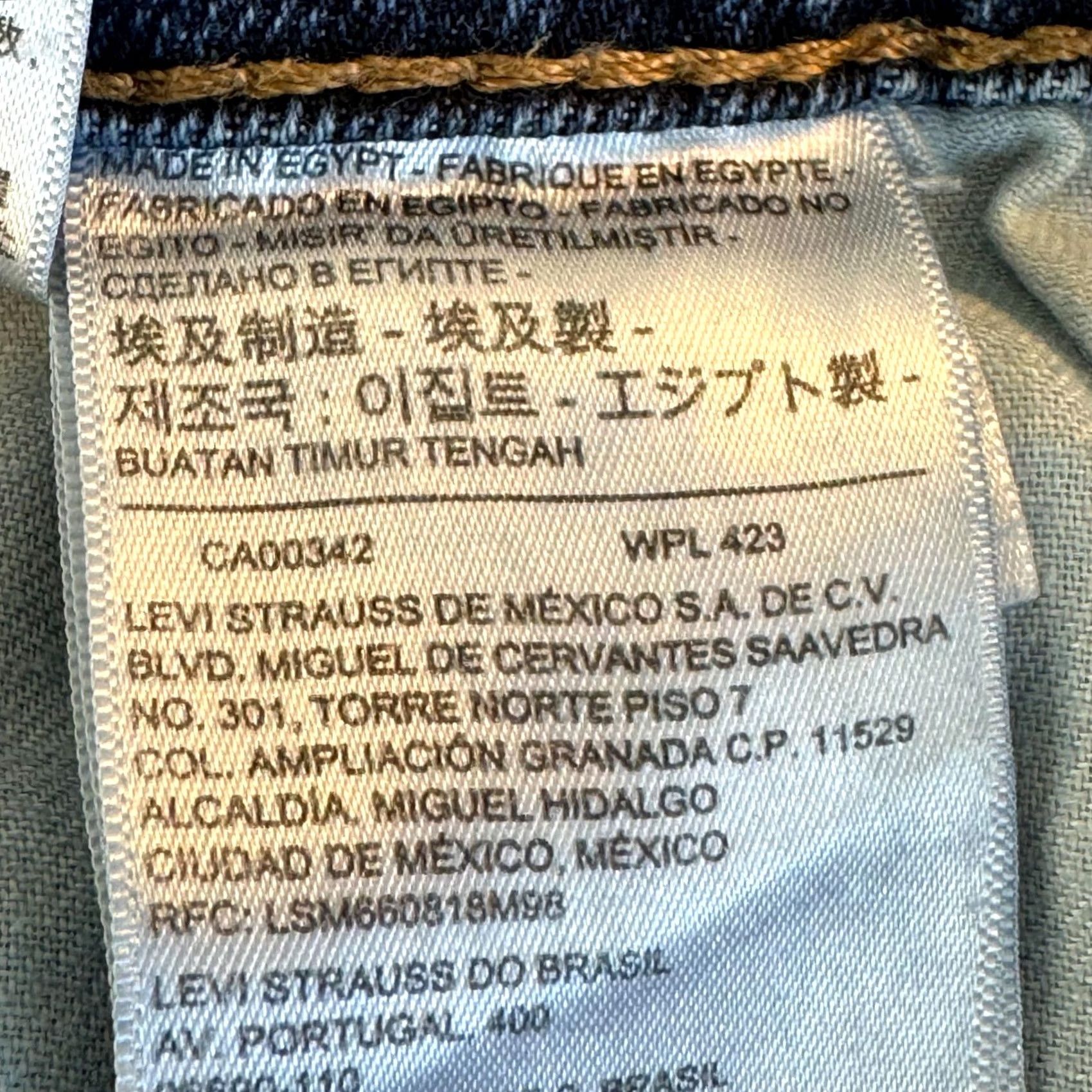 Levi's Levi's 514 Jeans Mens 36X30 Blue Denim 5-Pocket Straight Zip Fly Button Closure Classic Casual Modern Outdoor Mens Jeans 514 Size US 36 / EU 52 - 6 Thumbnail