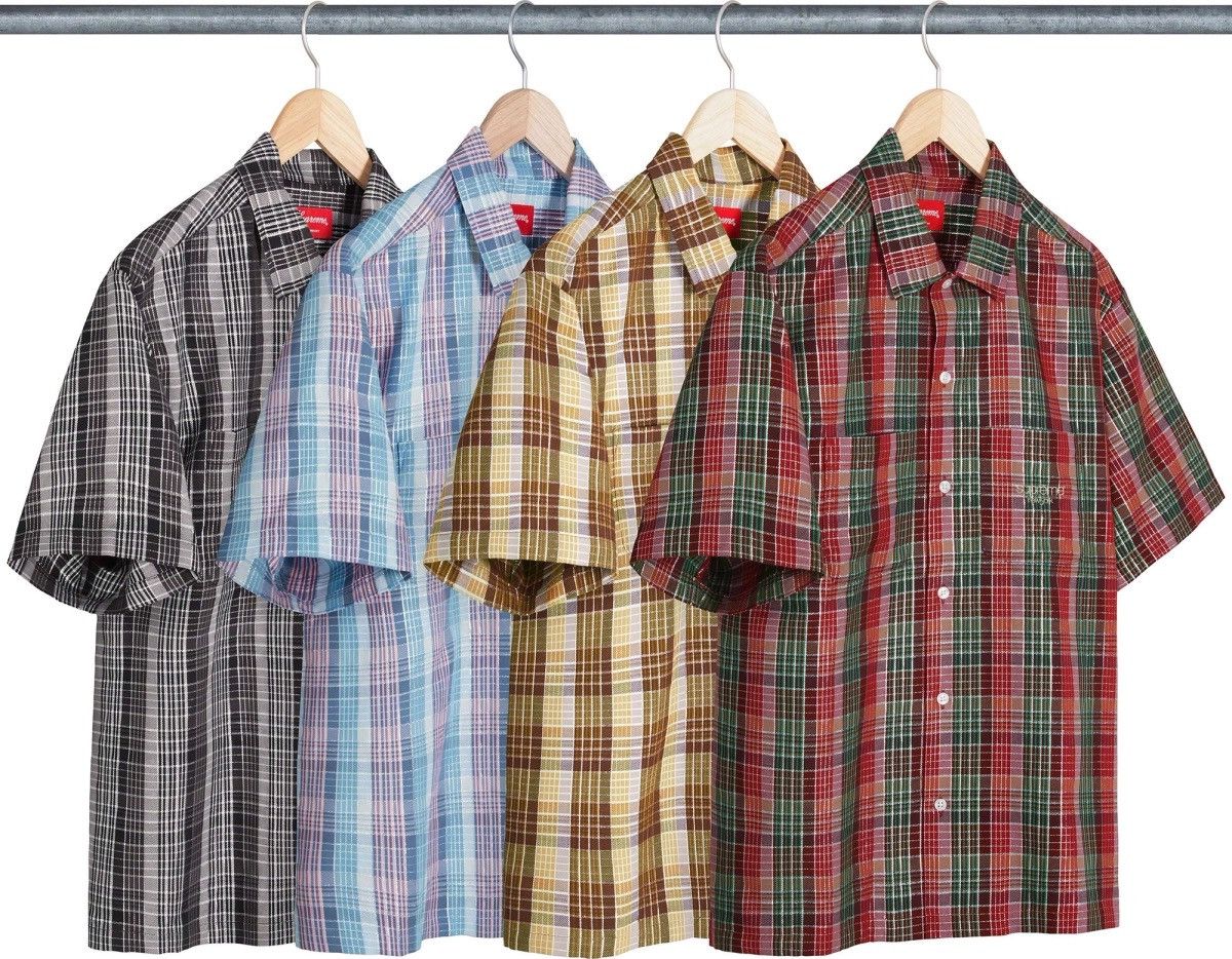 Supreme Supreme SS23 Metallic Plaid Lurex Short sleeve Shirt Size US XL / EU 56 / 4 - 9 Thumbnail