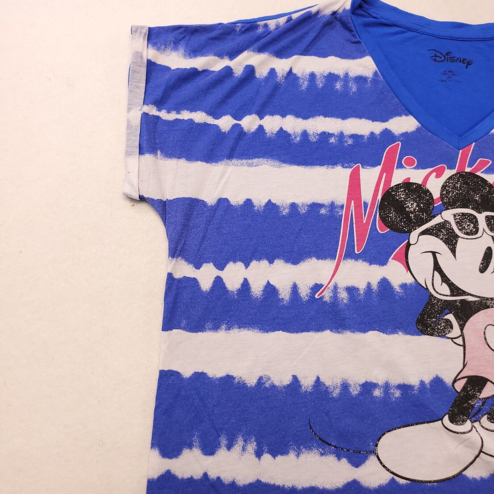 Disney Disney Mickey Casual Crop Top Women Size 3XL Blue White Size 3XL / US 20-22 - 4 Thumbnail